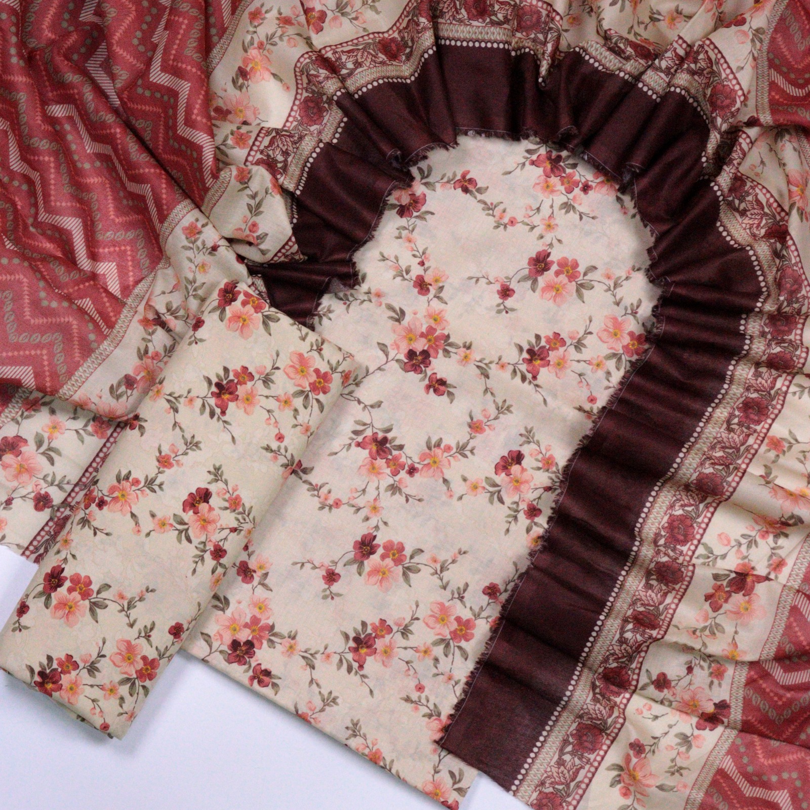 Bin Saeed 3pc Printed Lawn Unstitch 💞