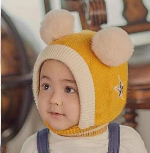 *STAR CAPS HIT ARTICAL* *6 COLOUR AVAILABLE* *KIDS WOOL CAP*  Material: Soft & Skin-