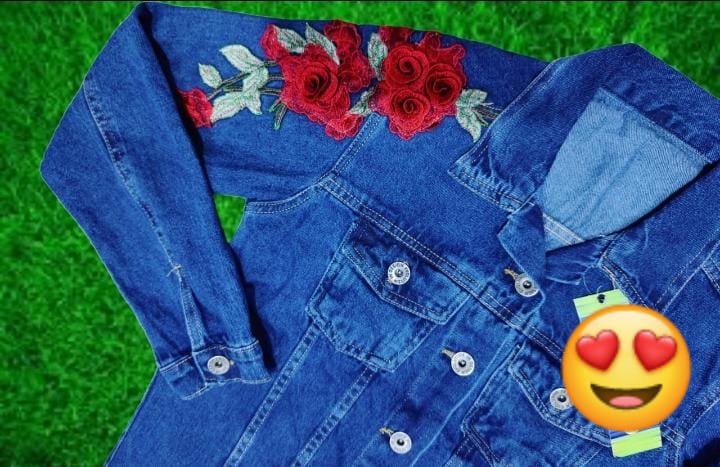 Denim Flowers 🌺 jacket