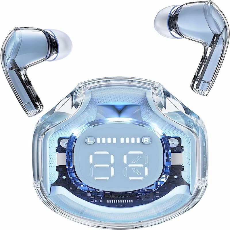 Air 39 Transparent Bluetooth Earbuds High Quality Sound Super Bass ENC 