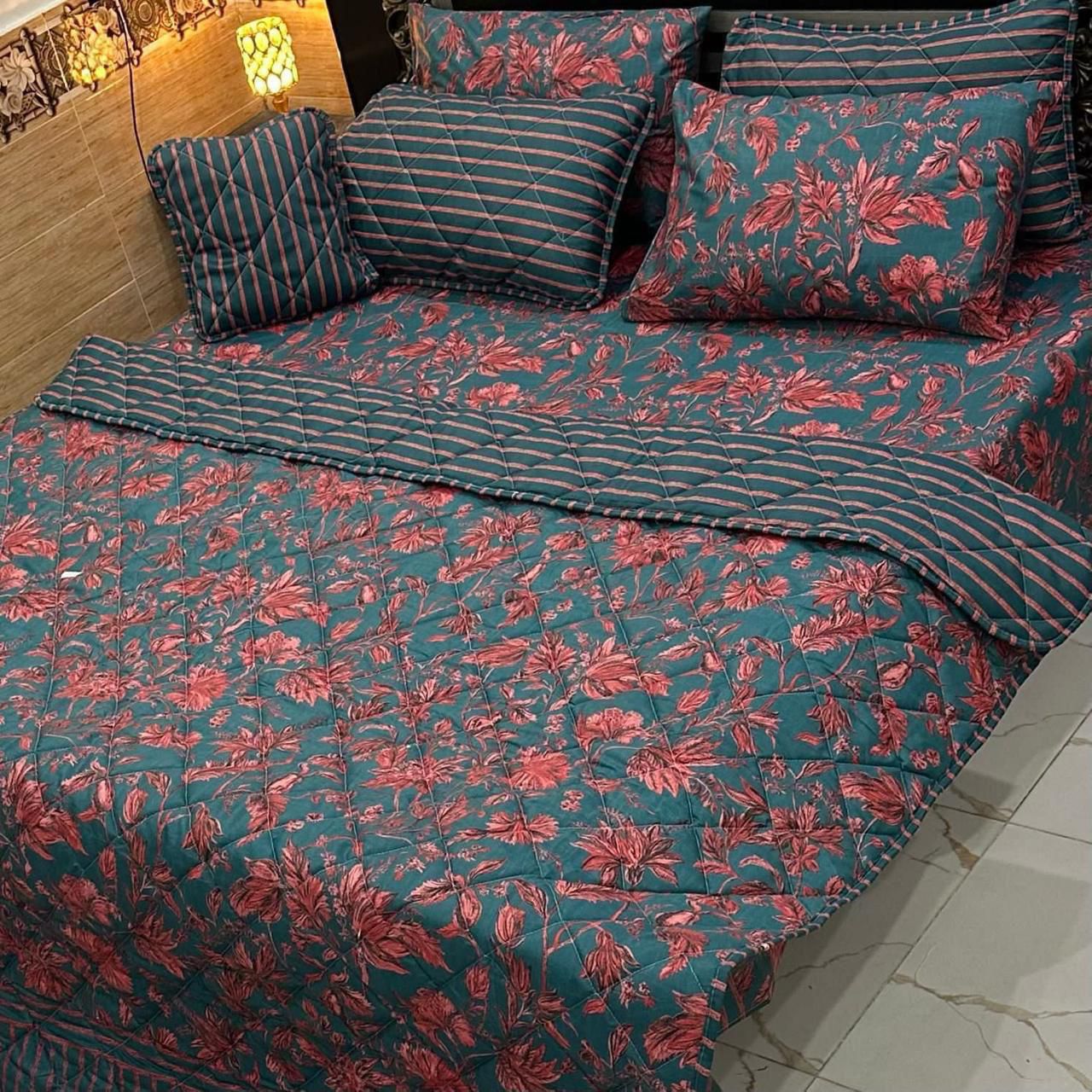 7PC PRINTED COMFORTER SET 7