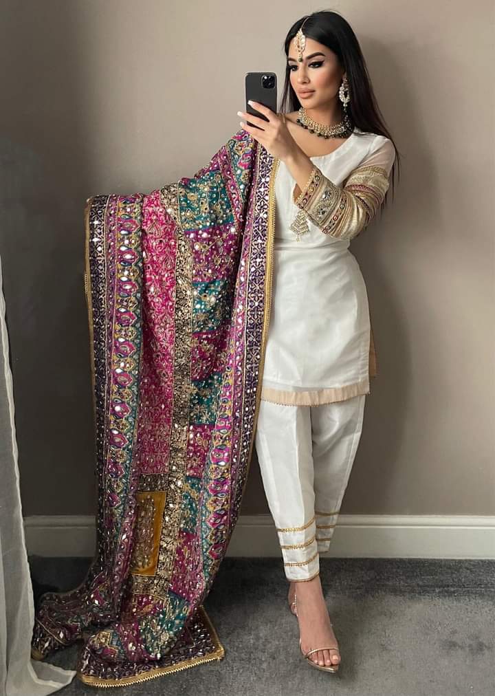 Indian Kattan Silk Shawls