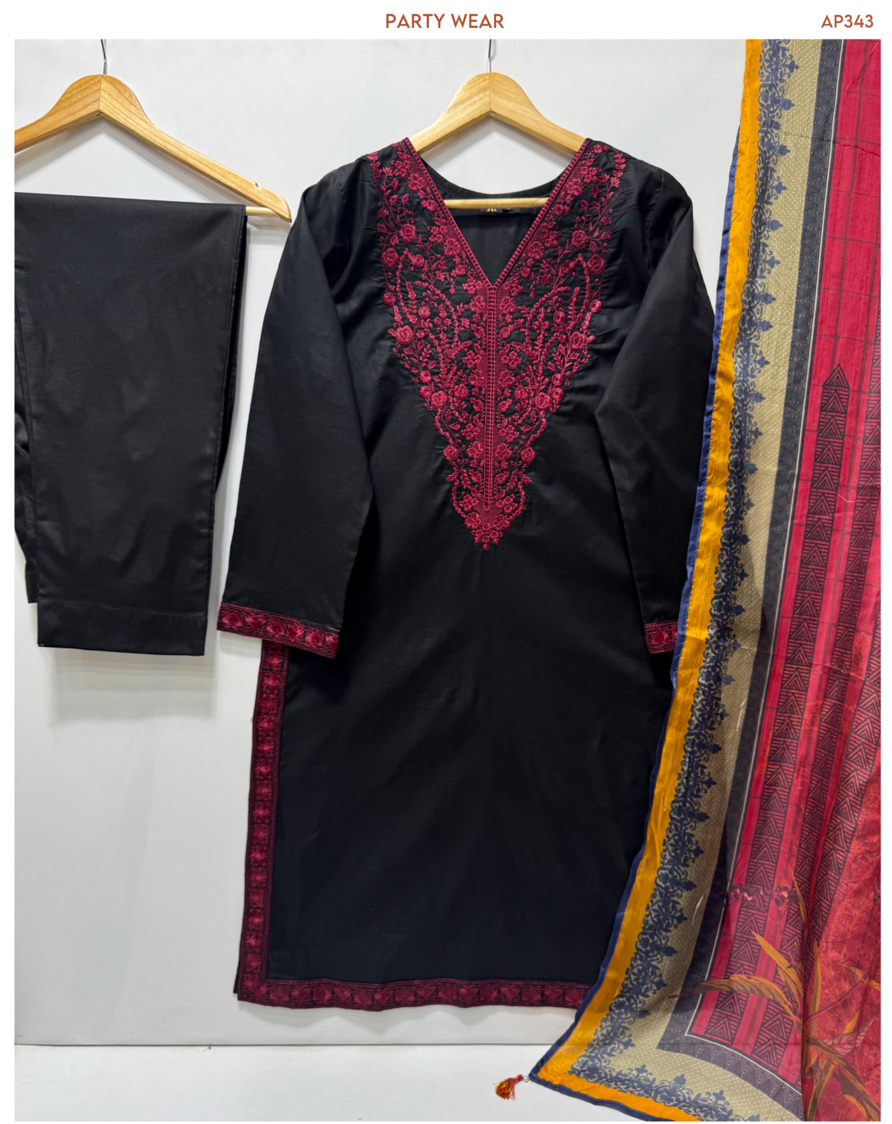 Party Wear 3pc Stitch 1