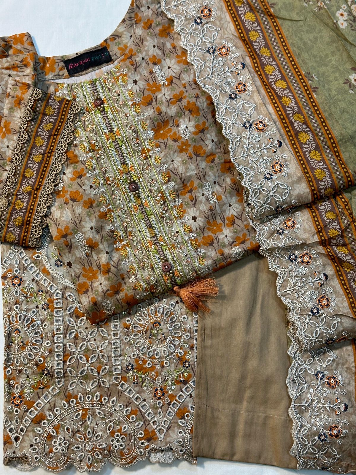 Lawn Embroidered Stitch 3pc 5