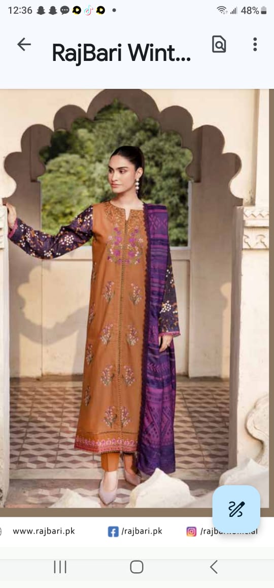 Three Piece  khaddar Premium Winter  Shawl