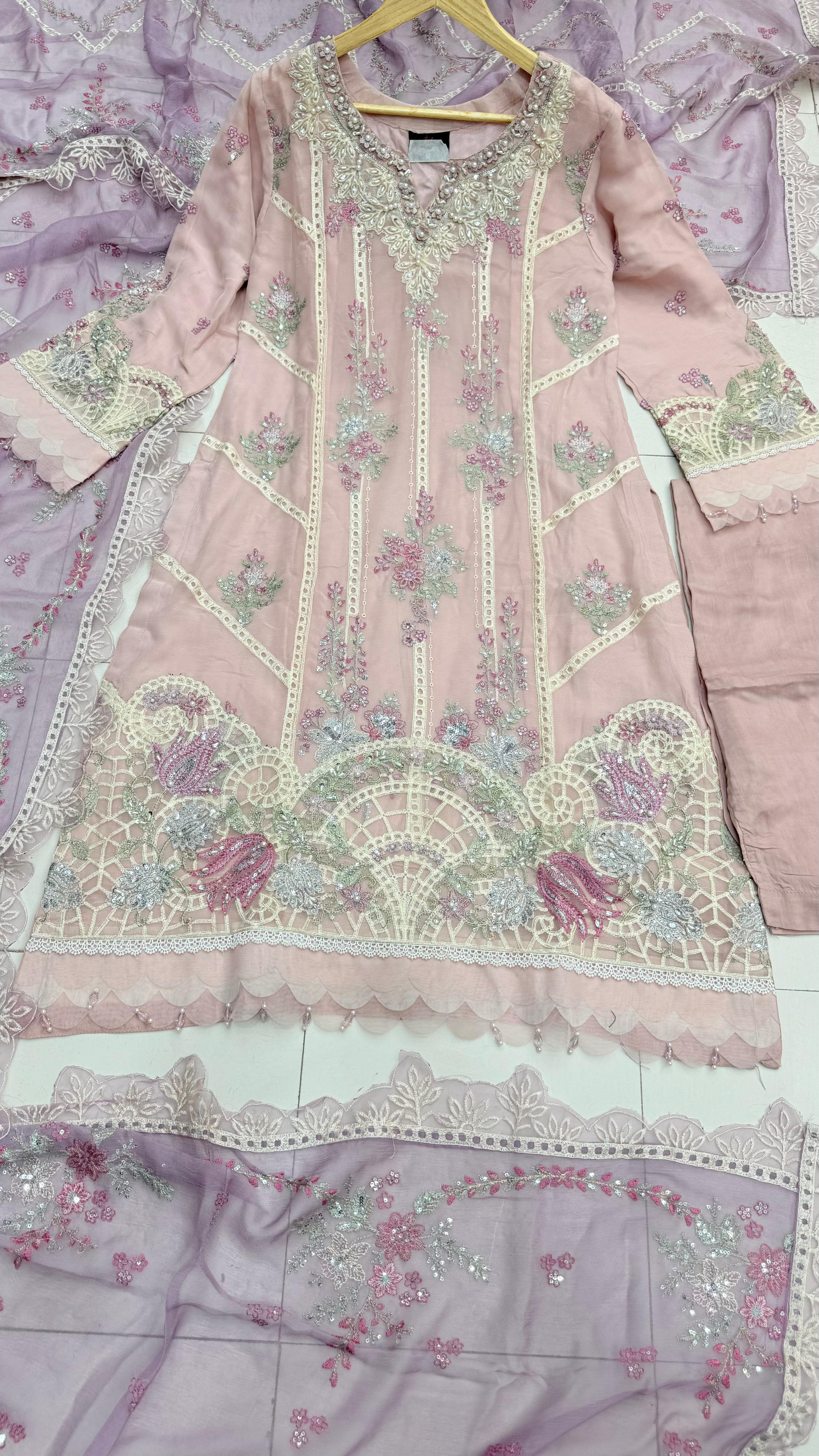 Maria B Hit Code Chiffon Stitch 3pc Replica