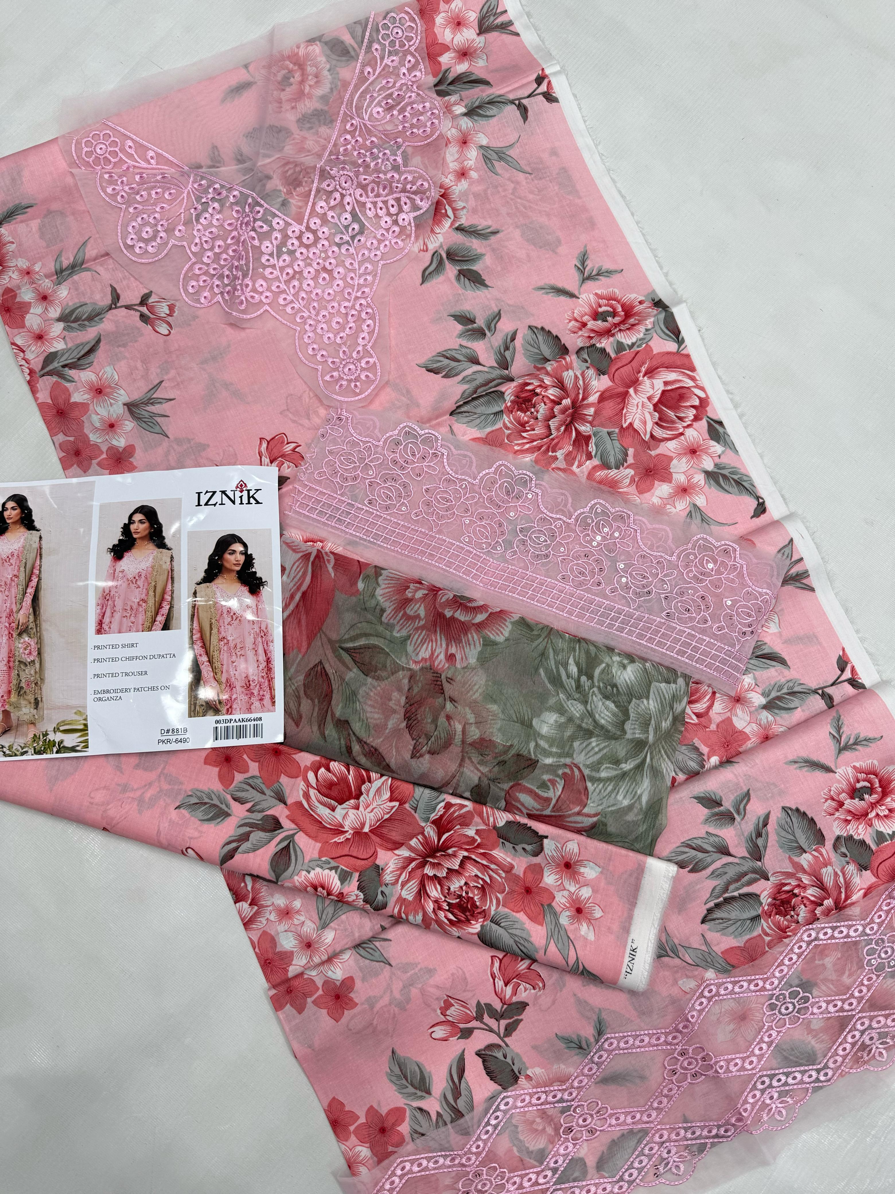 Baroque Lawn 3pc Replica 7