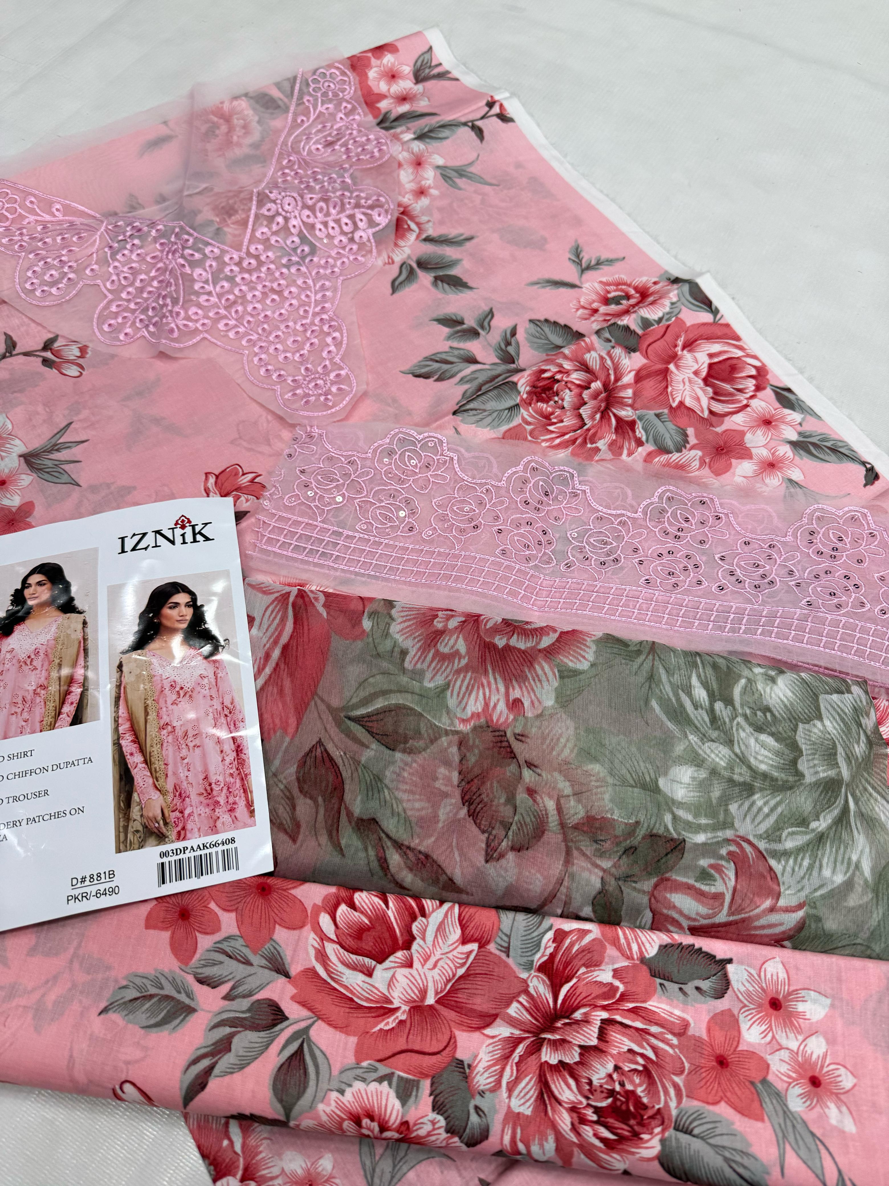 Baroque Lawn 3pc Replica 7