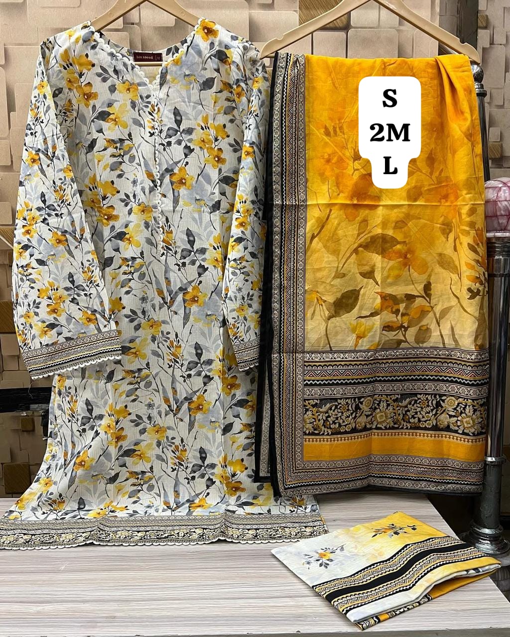 Bin Saeed Lawn 3pc Stitch