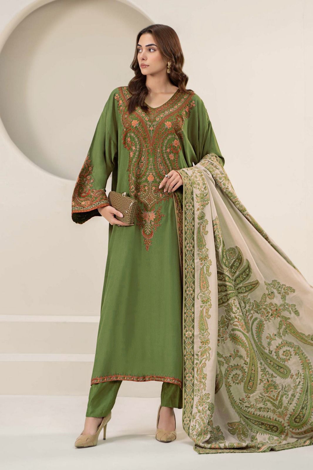 Mix Brand Replicas 3pc Embroidered