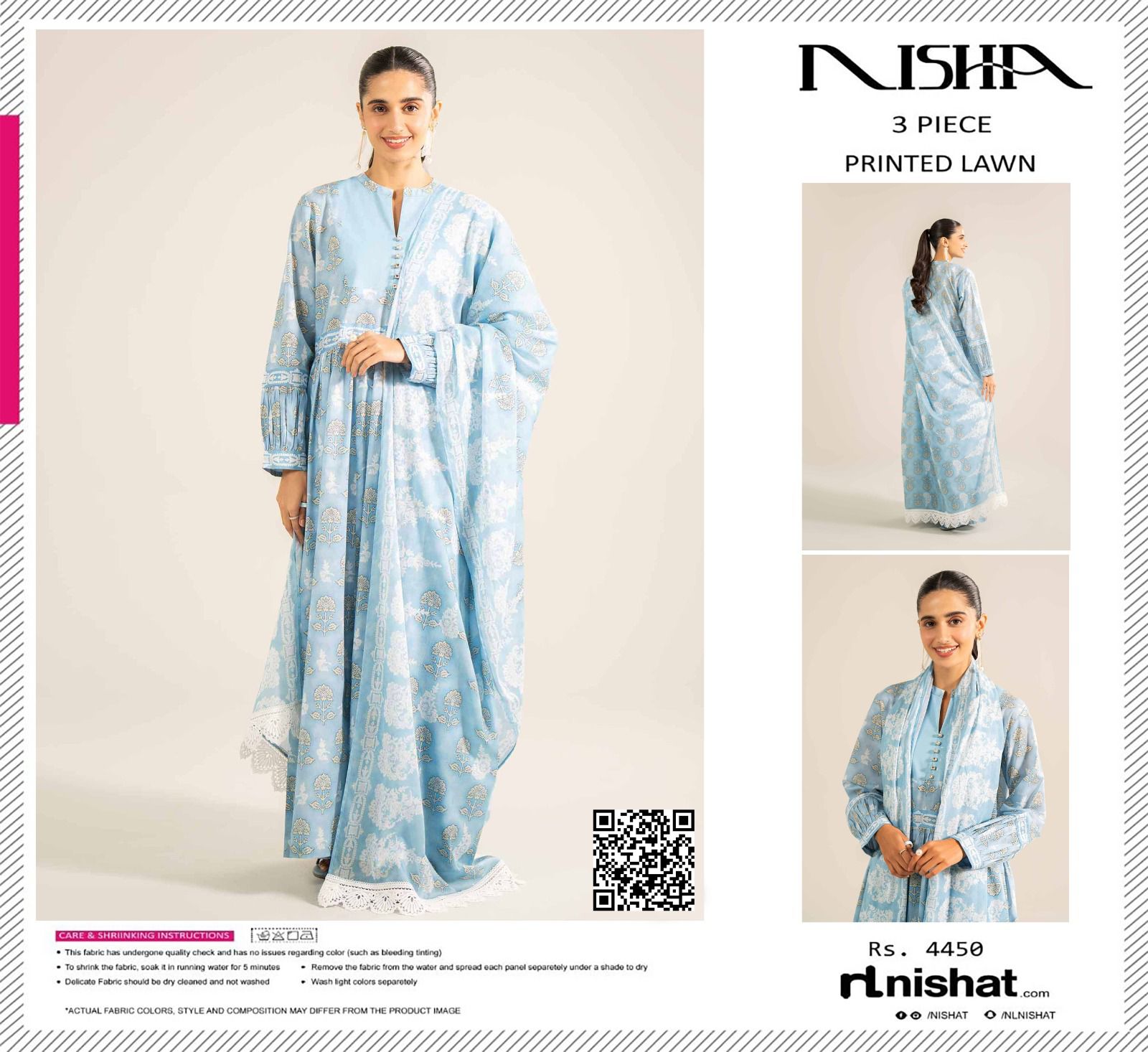 Nishat Lawn 3pc