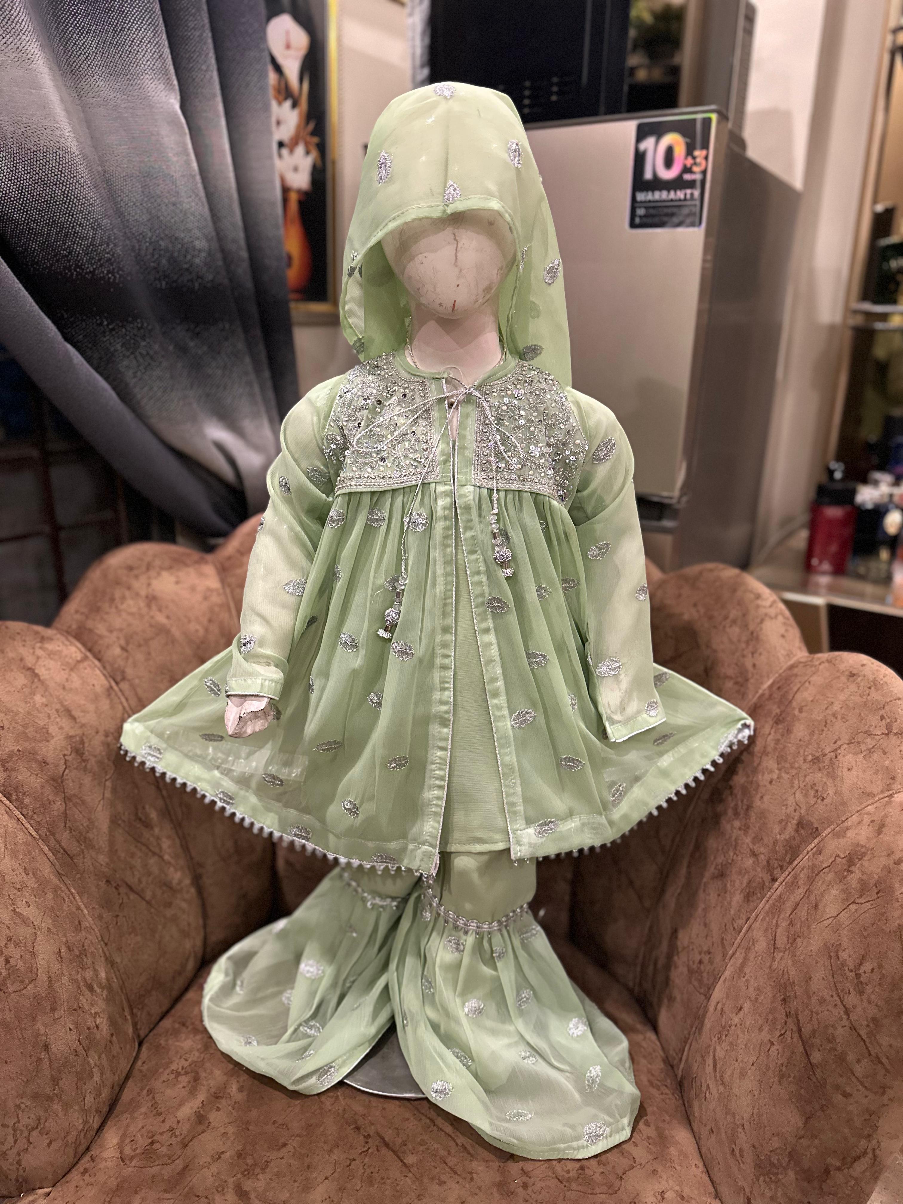 Kid's Chiffon Gharara