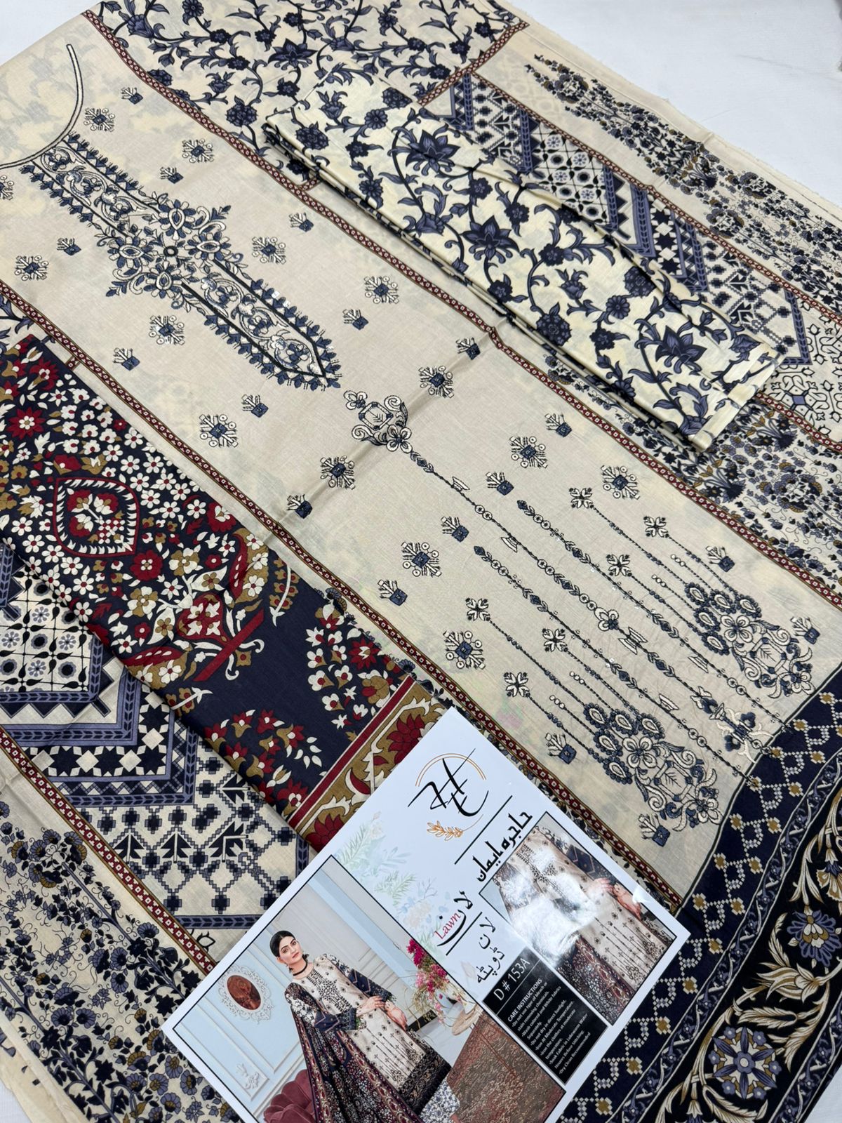 Lawn 3pc With Lawn Dupatta 1