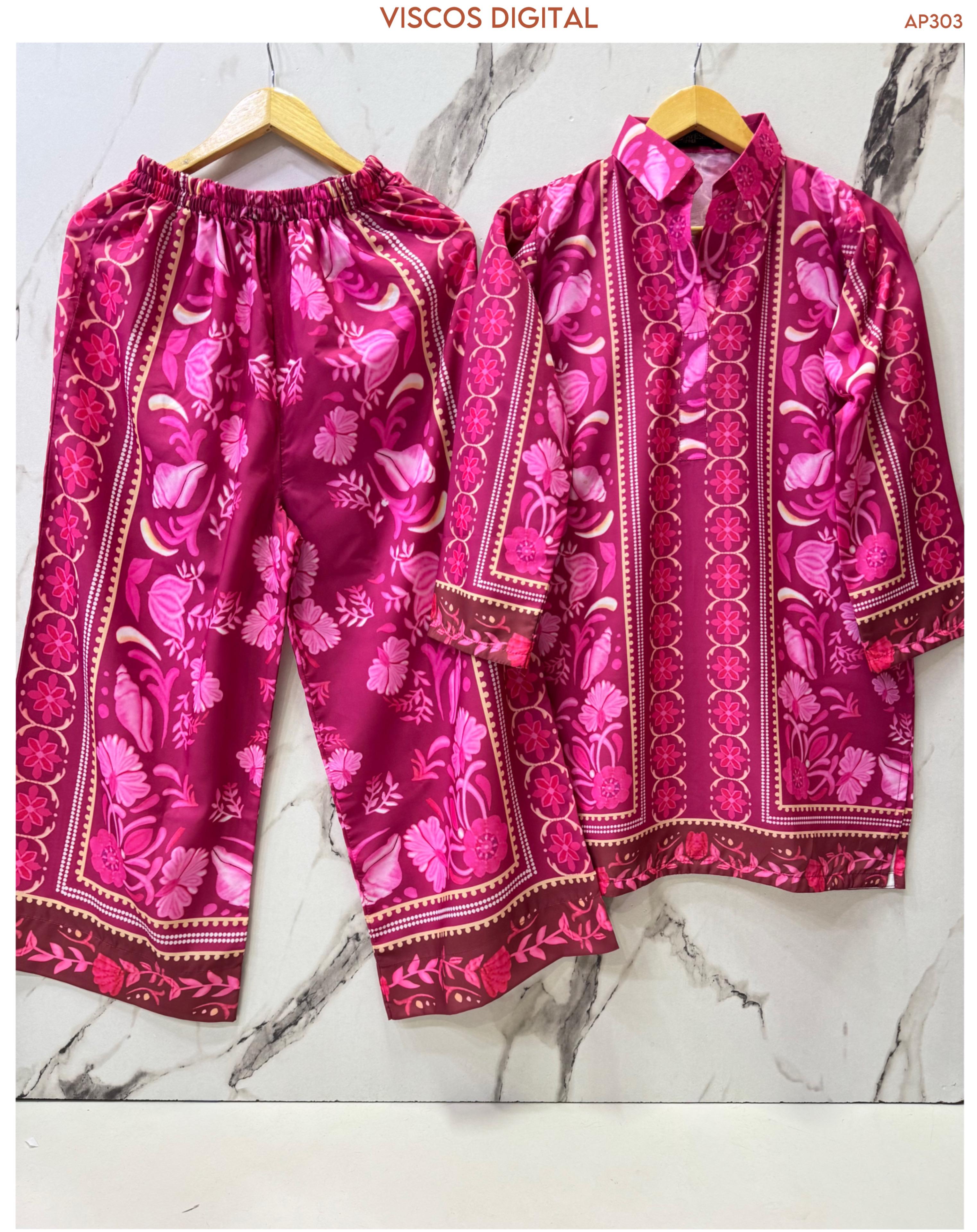 Viscose Digital Stitch 2pc 1