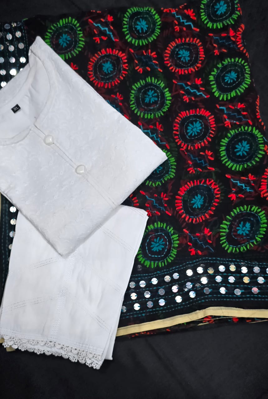 Cotton Stitch 3pc With Phulkari Dupatta