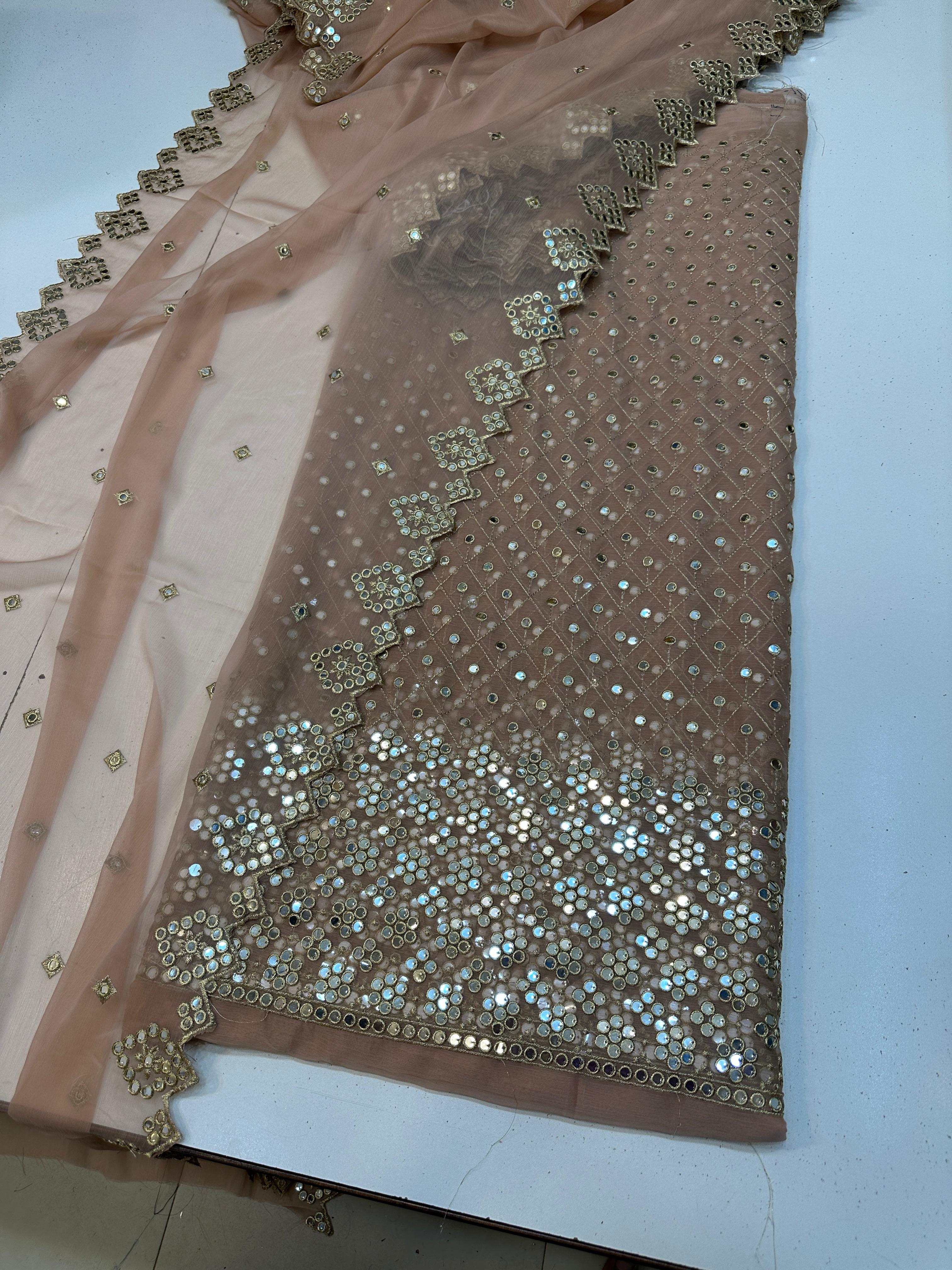 9MM Booti Work Chiffon 3pc