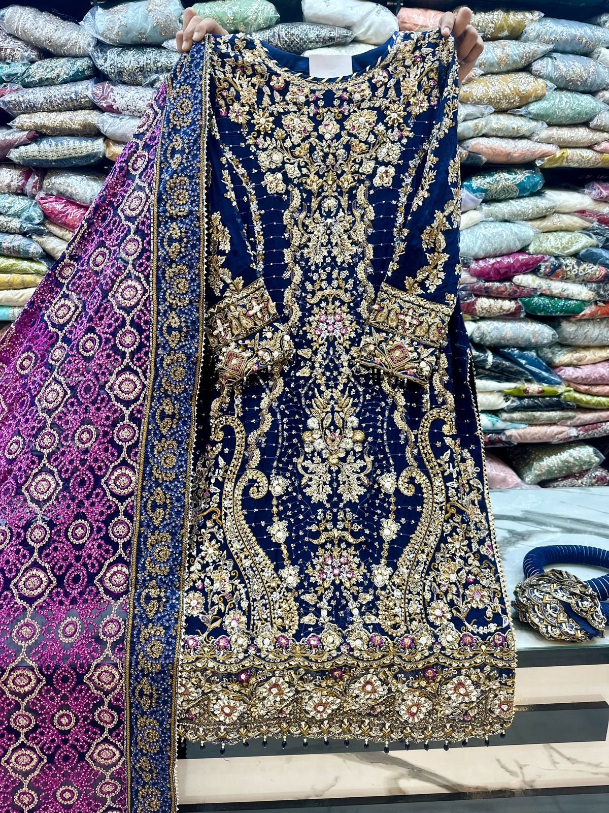 Wedding Luxury Chiffon Stitch 3pc 1