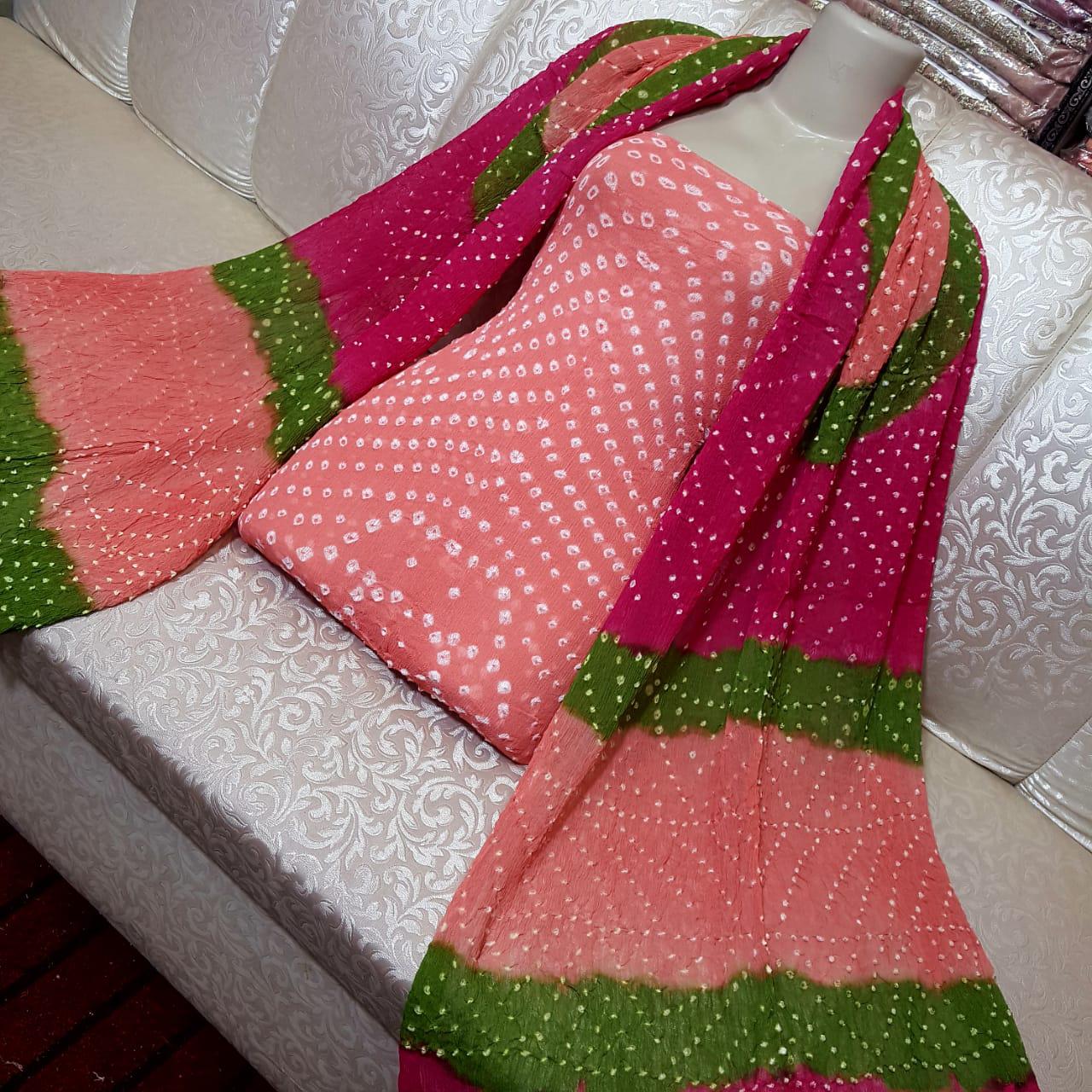 Crinkle Chiffon Chunri 2pc