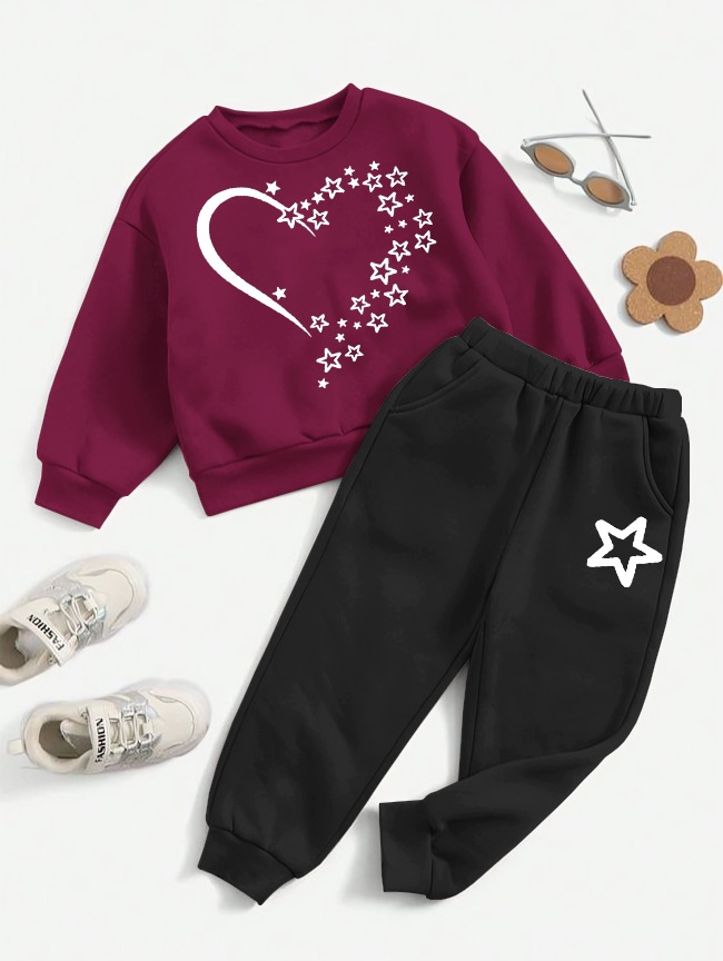 *Kids Winter Collection* 🥶  *_SWEATSHIRT &TROUSER_* 😍  Fabric: *Fleece* 👍🏻