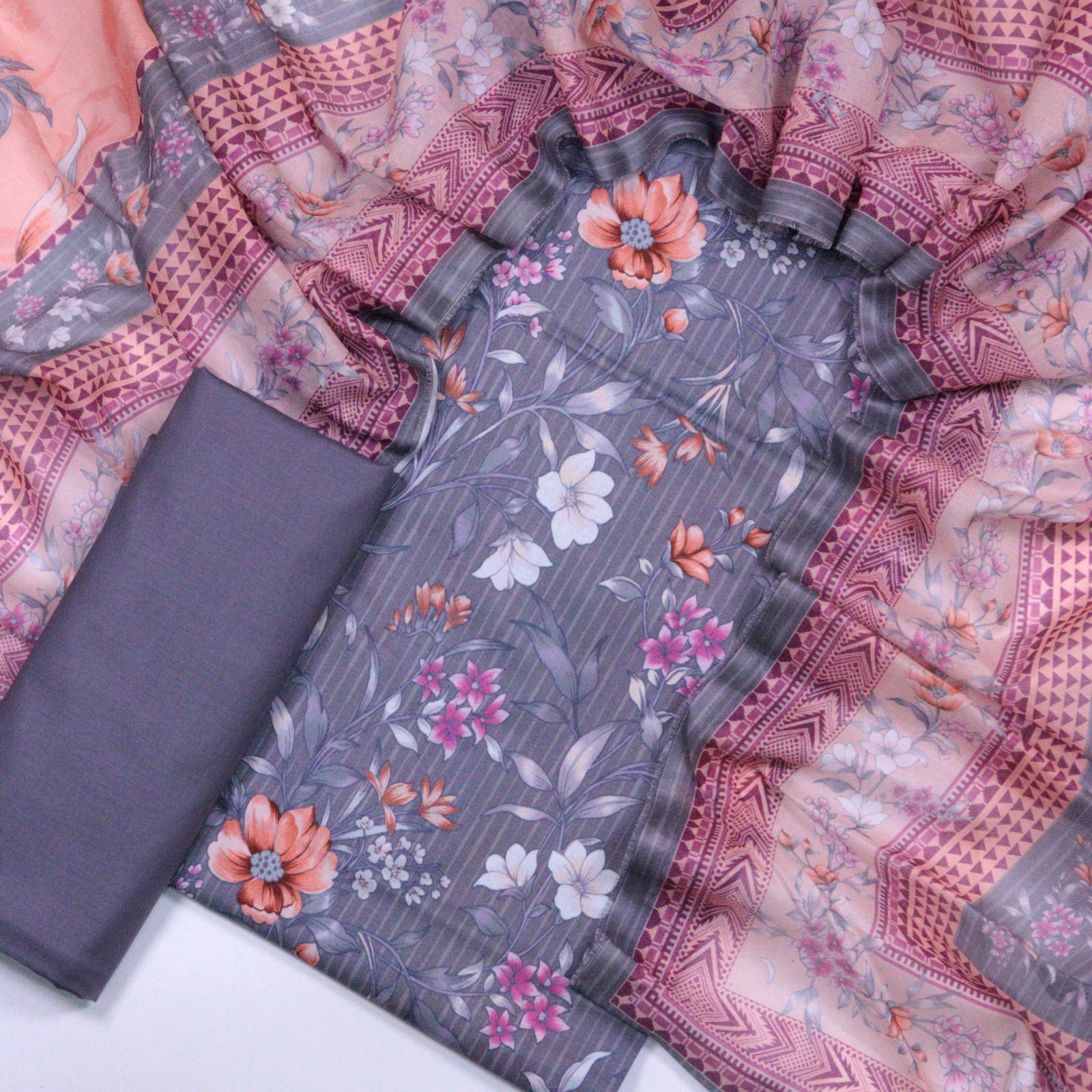 Bin Saeed 3pc Printed Lawn Unstitch 💞