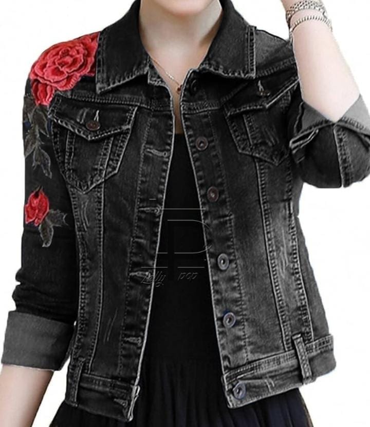Denim Flowers 🌺 jacket