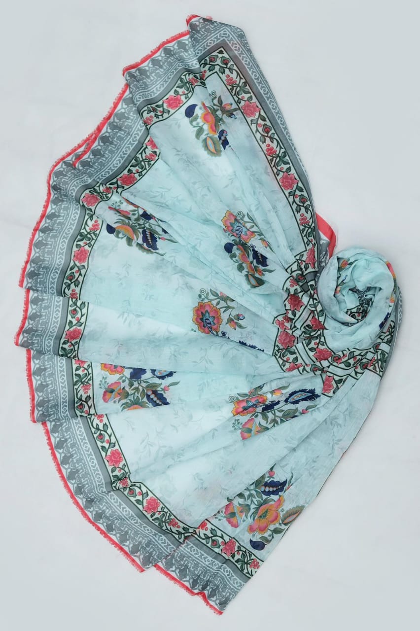 Lawn Embroidered 3pc Replica 7