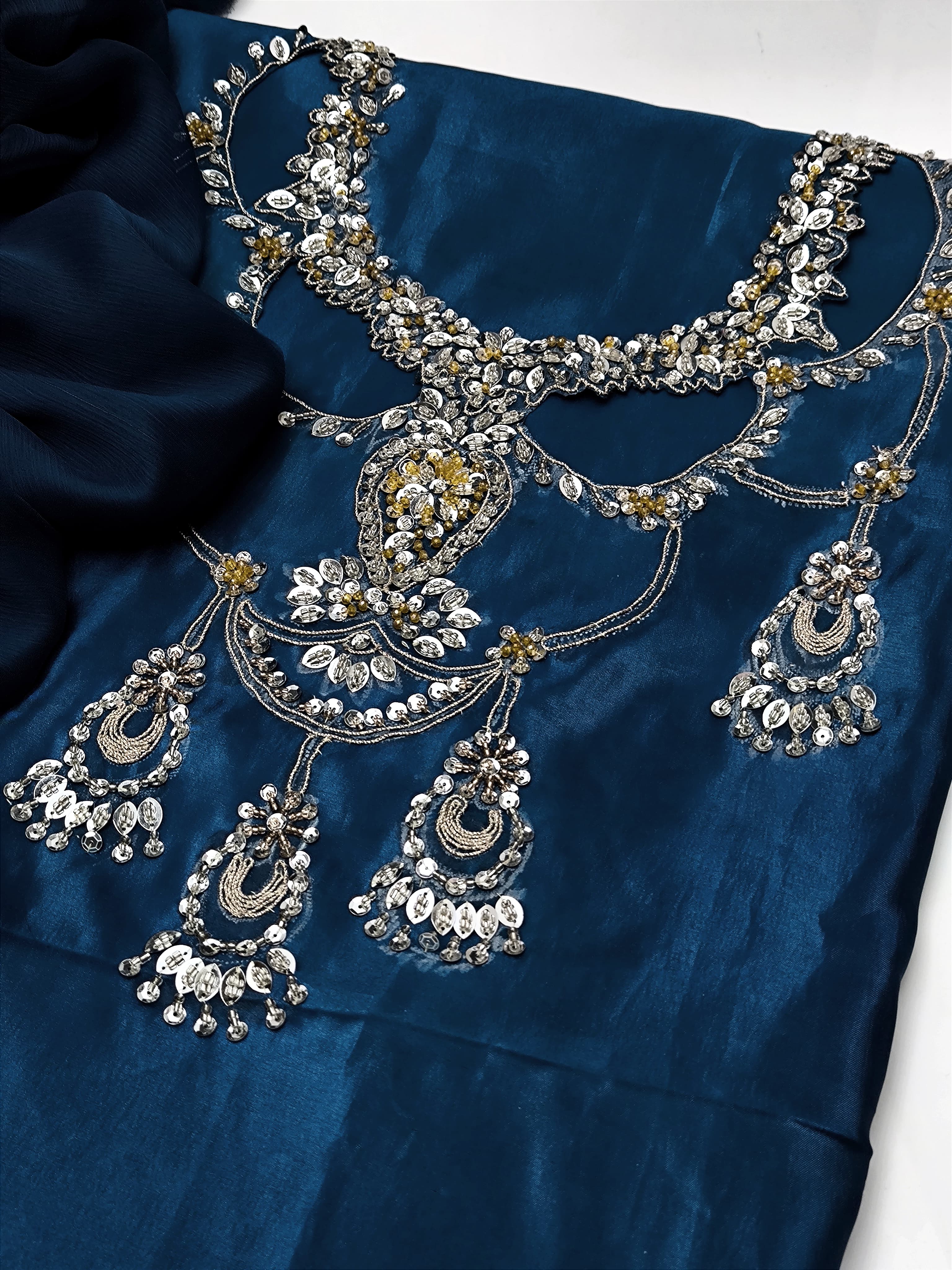 Cutwork Gala Kattan Silk 3pc