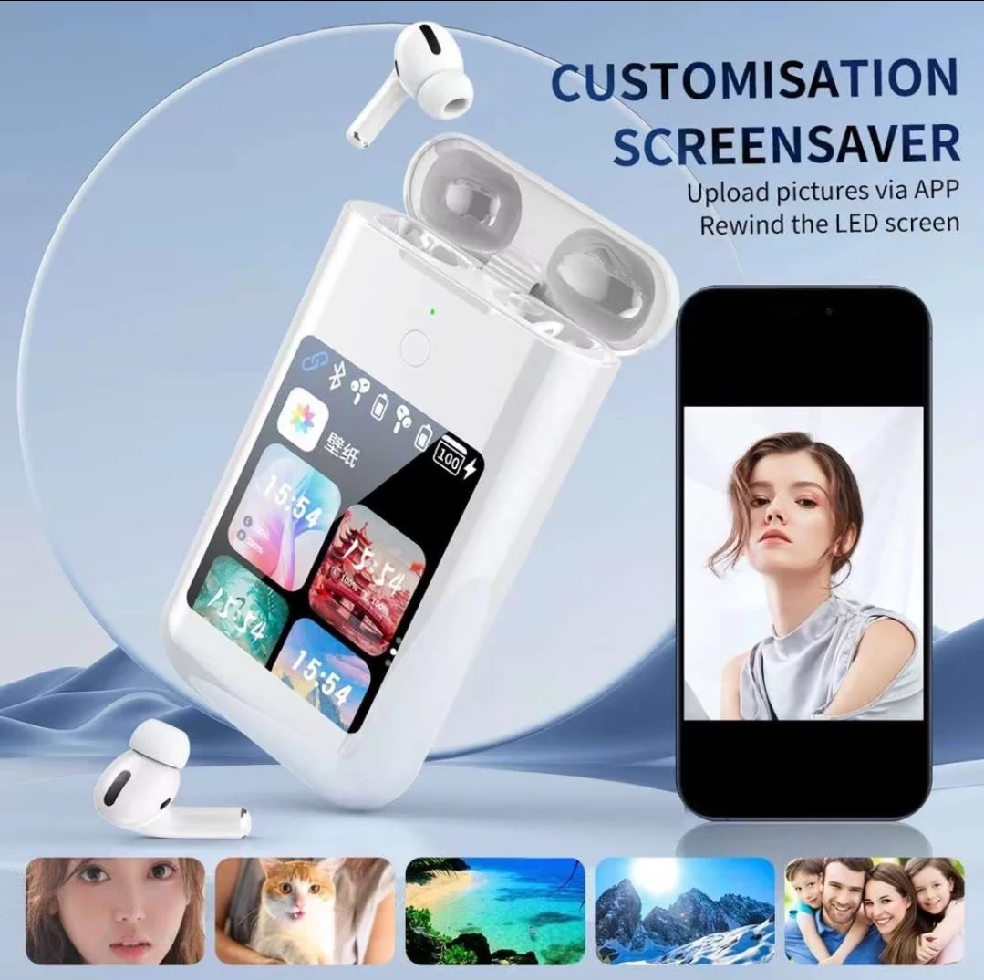 TF20 Box 3 in 1 Earbuds with Power Bank Multimedia Display Noise