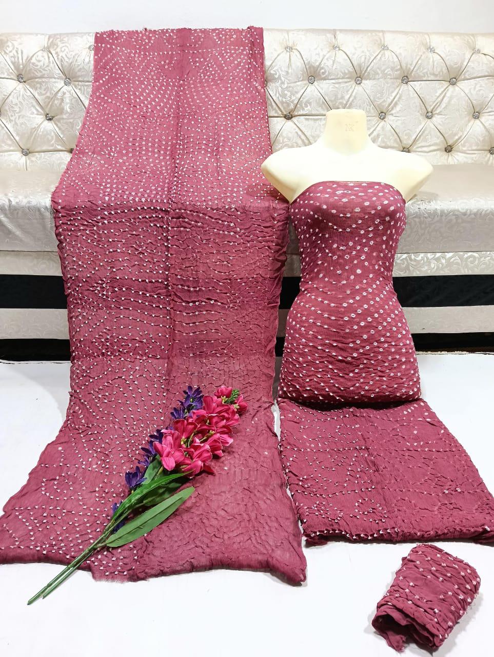 Crinkle Chiffon Chunri 2pc 1