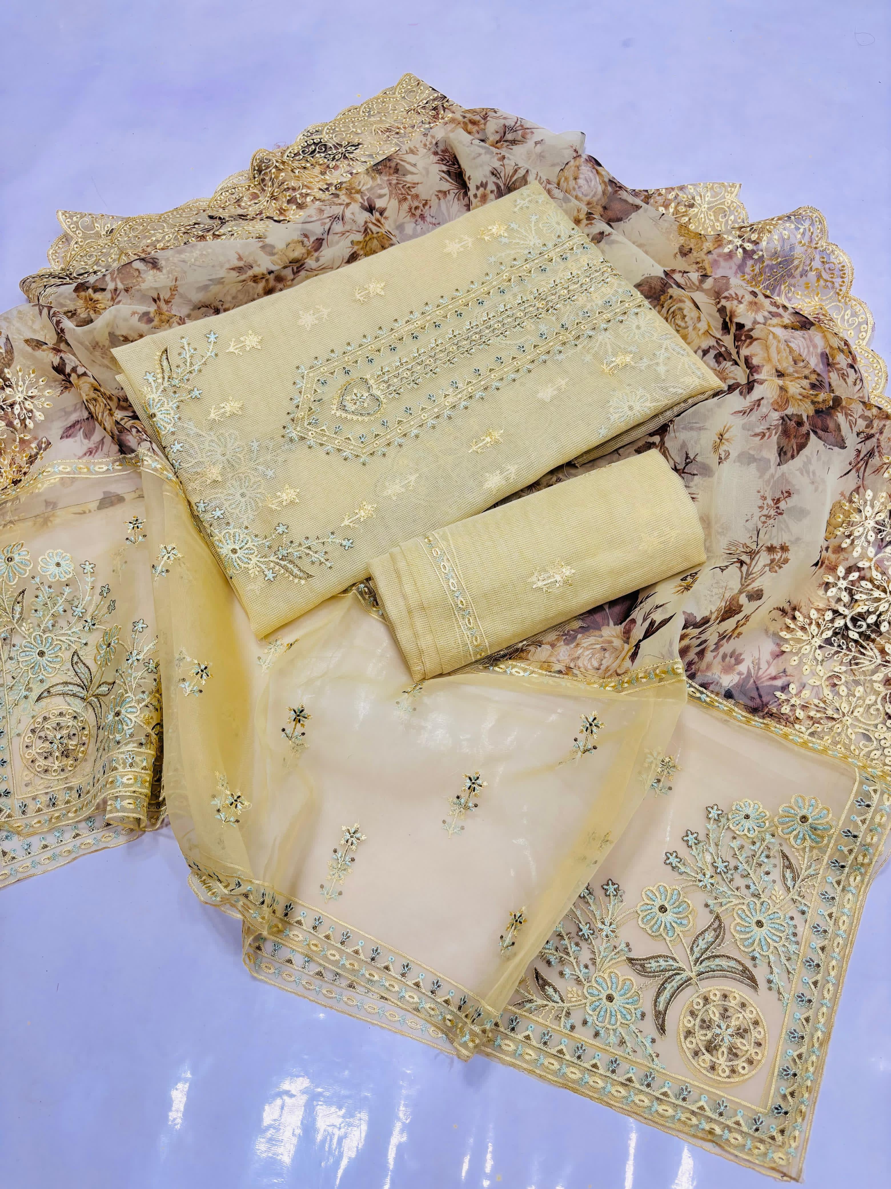 Fancy Party Wear 2pc Unstitch