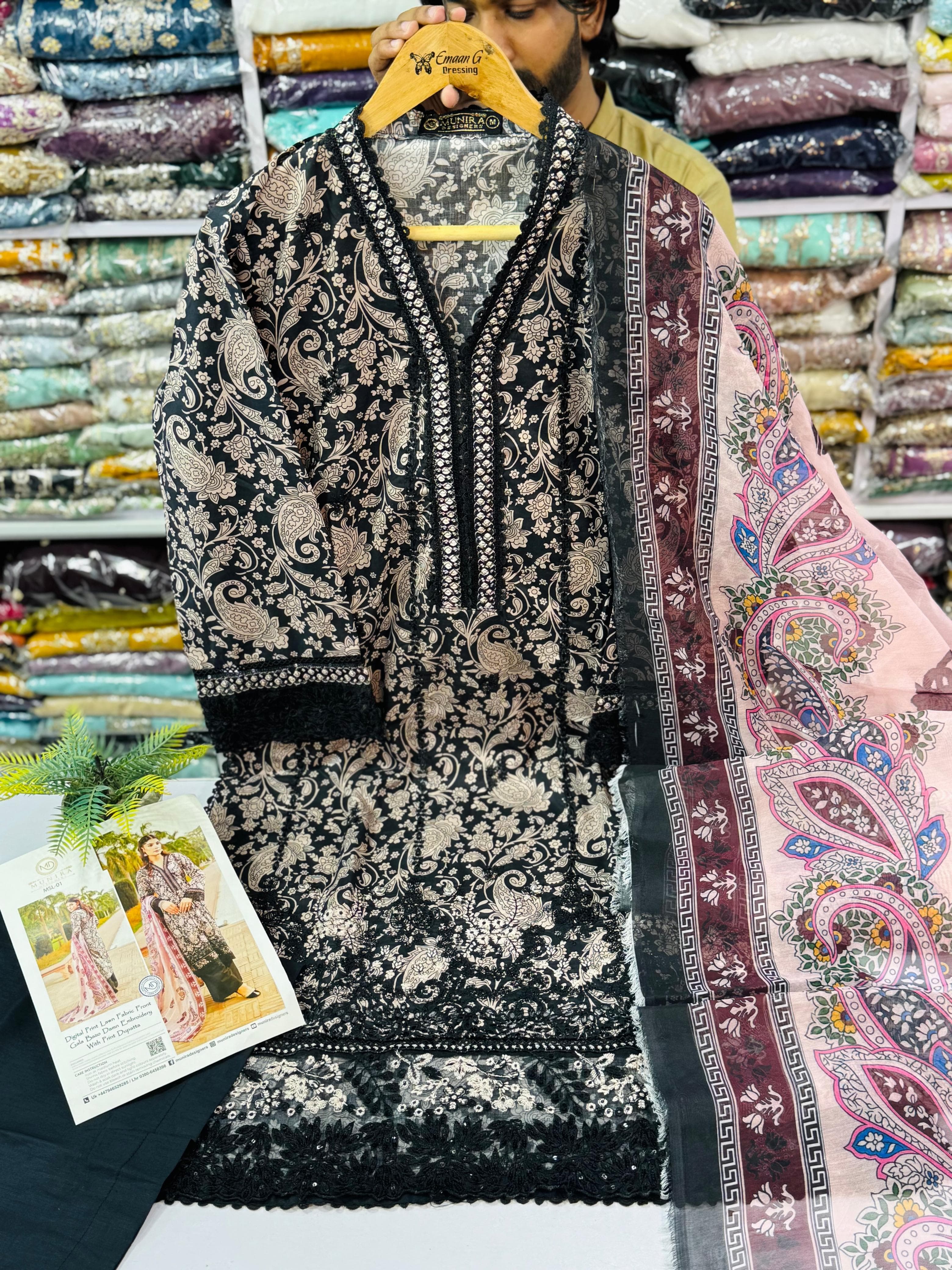Munira Dresses Stitch 3pc Lawn