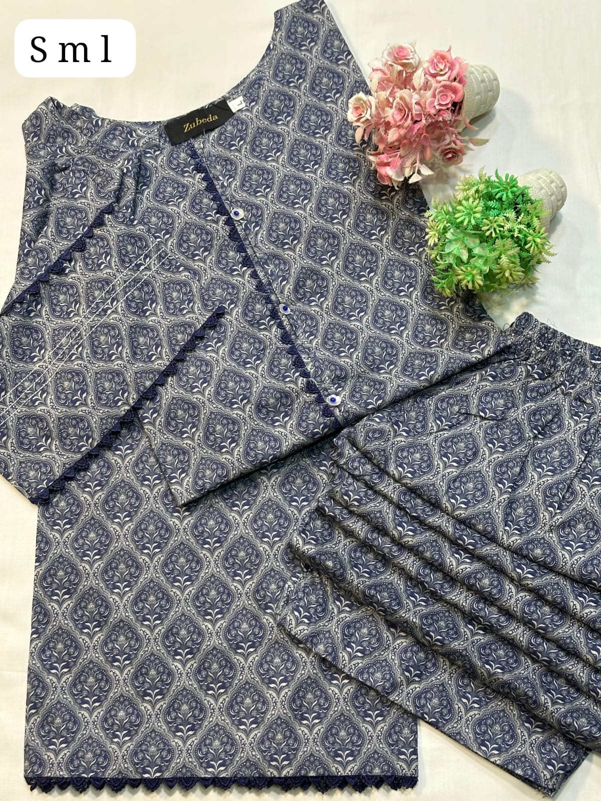 M Prints by Zubeda 2pc Stitch Lawn