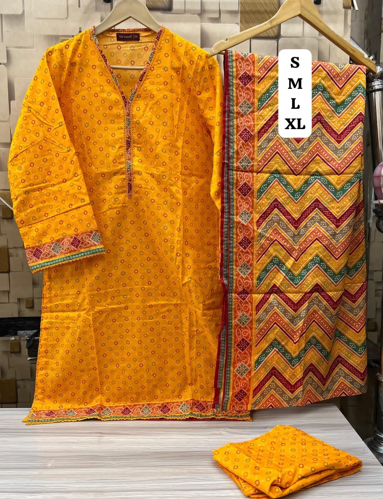 Bin Saeed Lawn 3pc Stitch