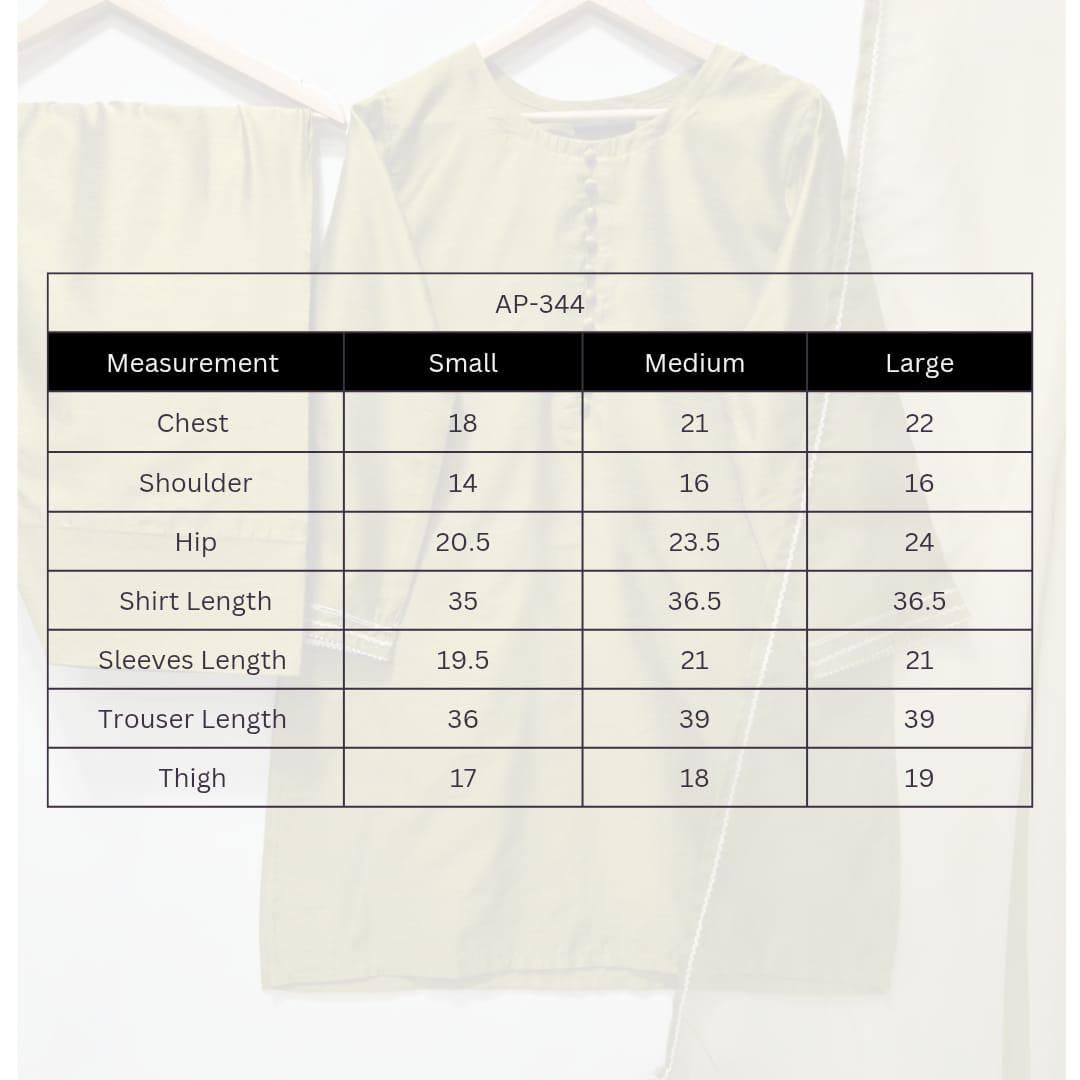 Cotton Silk Stitch 3pc With Farshi Shalwar