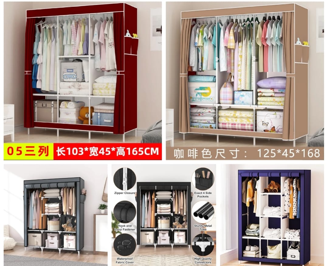 *Non-woven Cloth Wardrobe