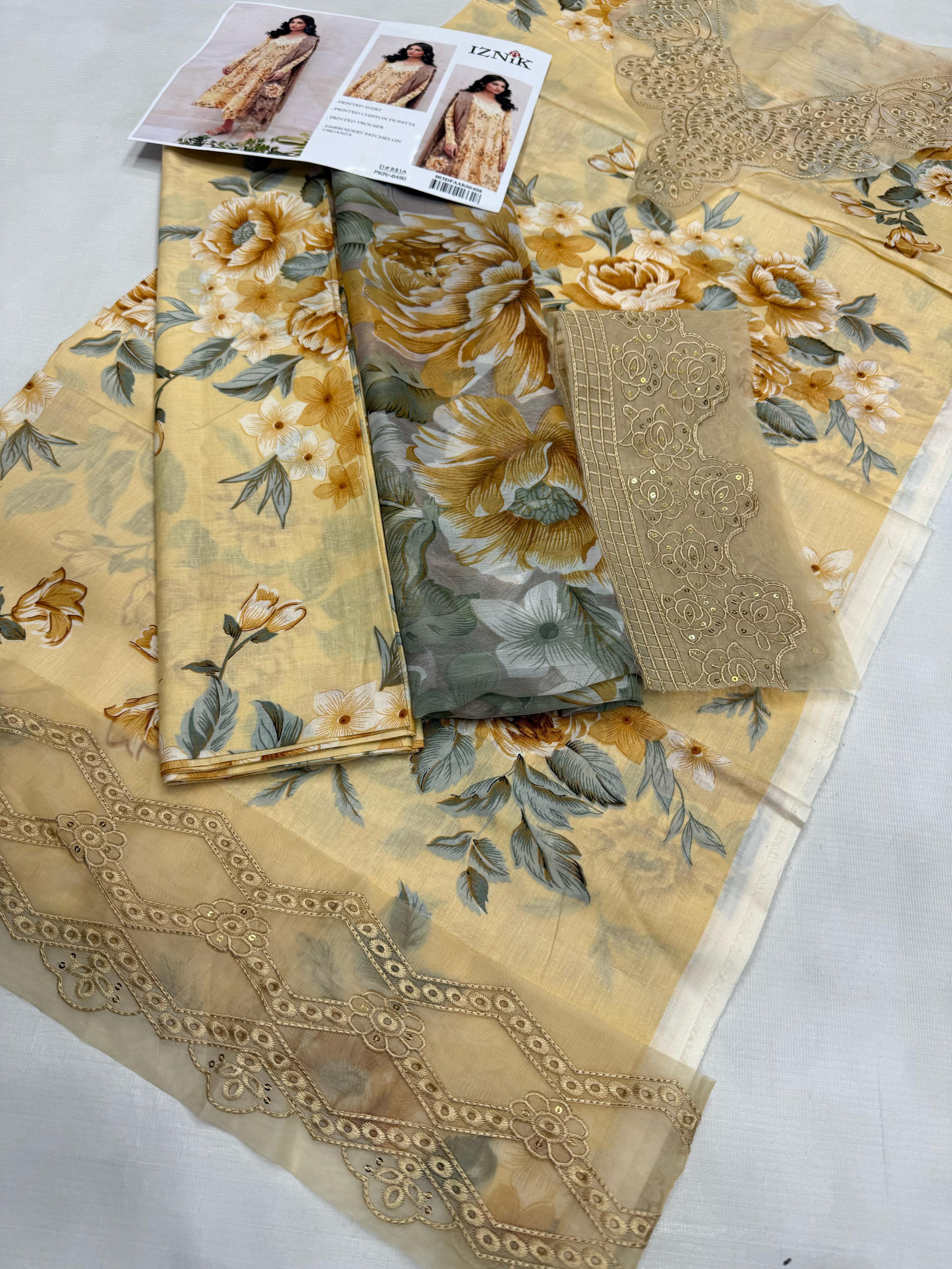 Baroque Lawn 3pc Replica 6