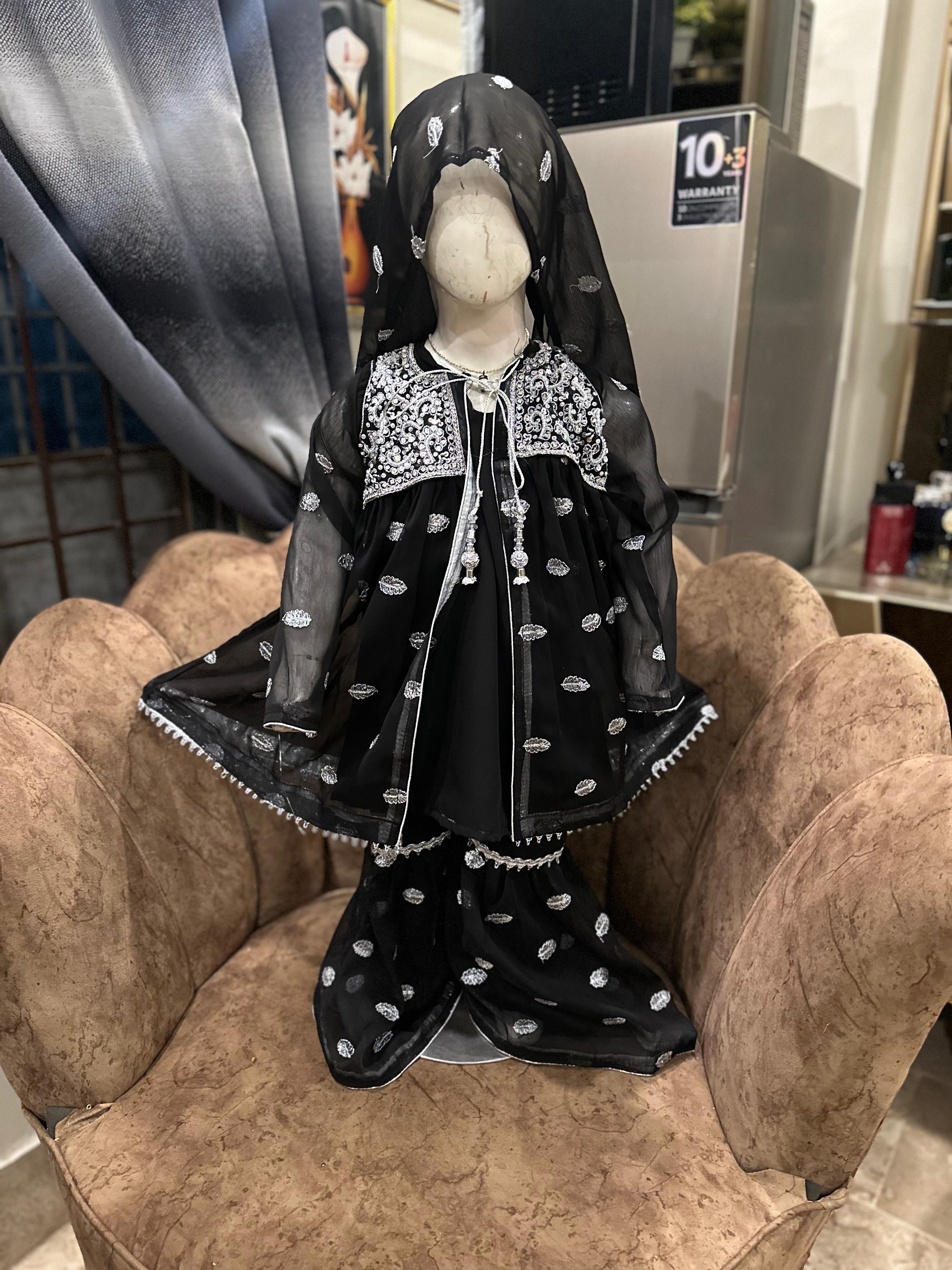 Kid's Chiffon Gharara