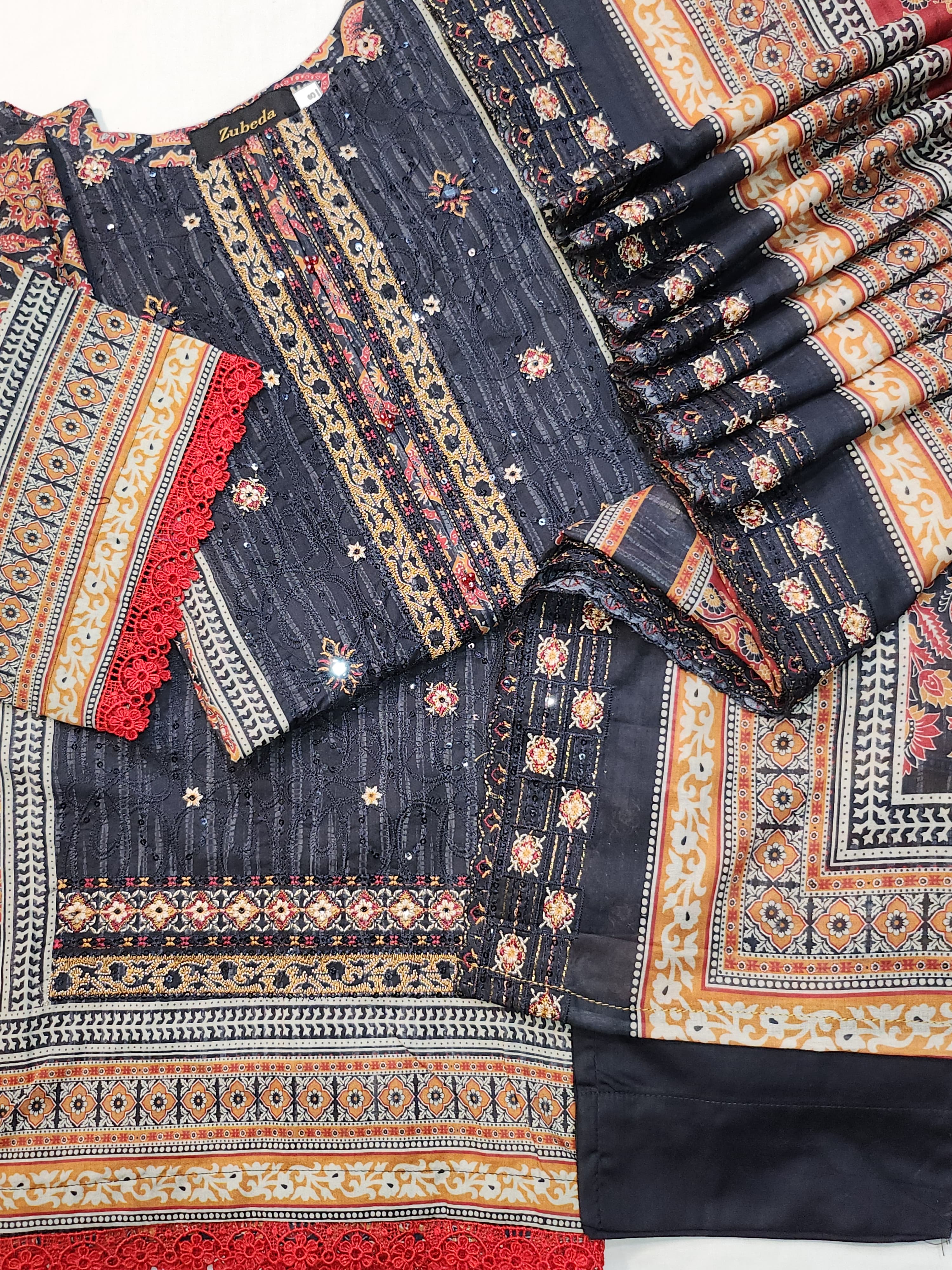 Lawn Embroidered Stitch 3pc 6