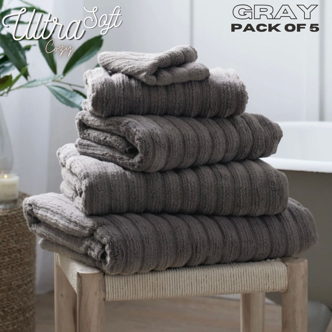 5pc Cotton Towel Set