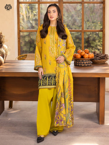 💯 Original Mahajal by Gull Jee Lawn 3pc 2