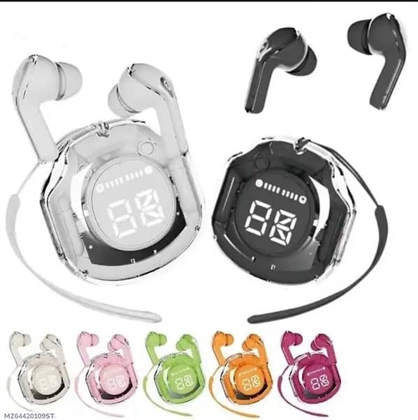 Air 39 Transparent Bluetooth Earbuds High Quality Sound Super Bass ENC 