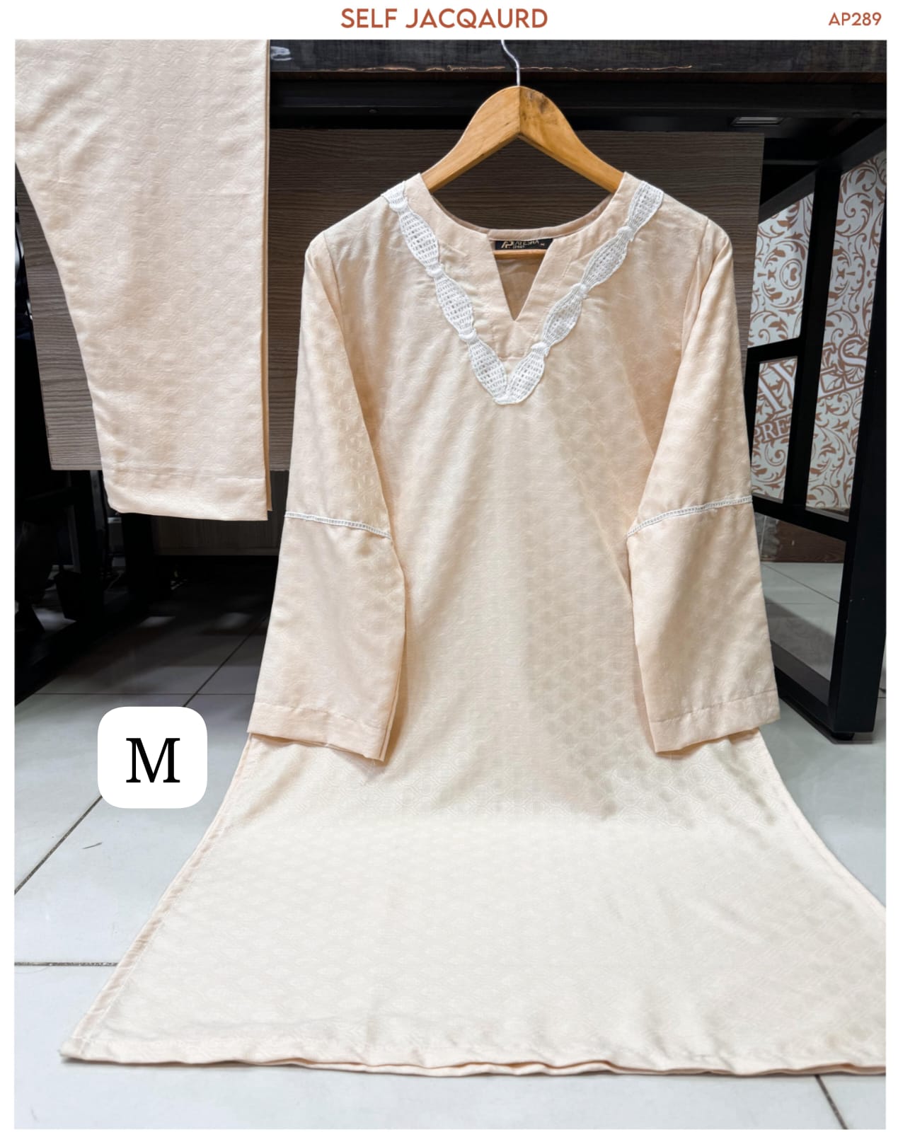 Self Jacquard Cotton 2pc Stitch