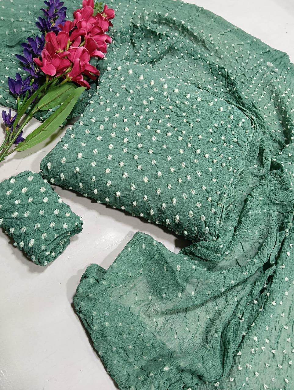 Crinkle Chiffon Chunri 2pc