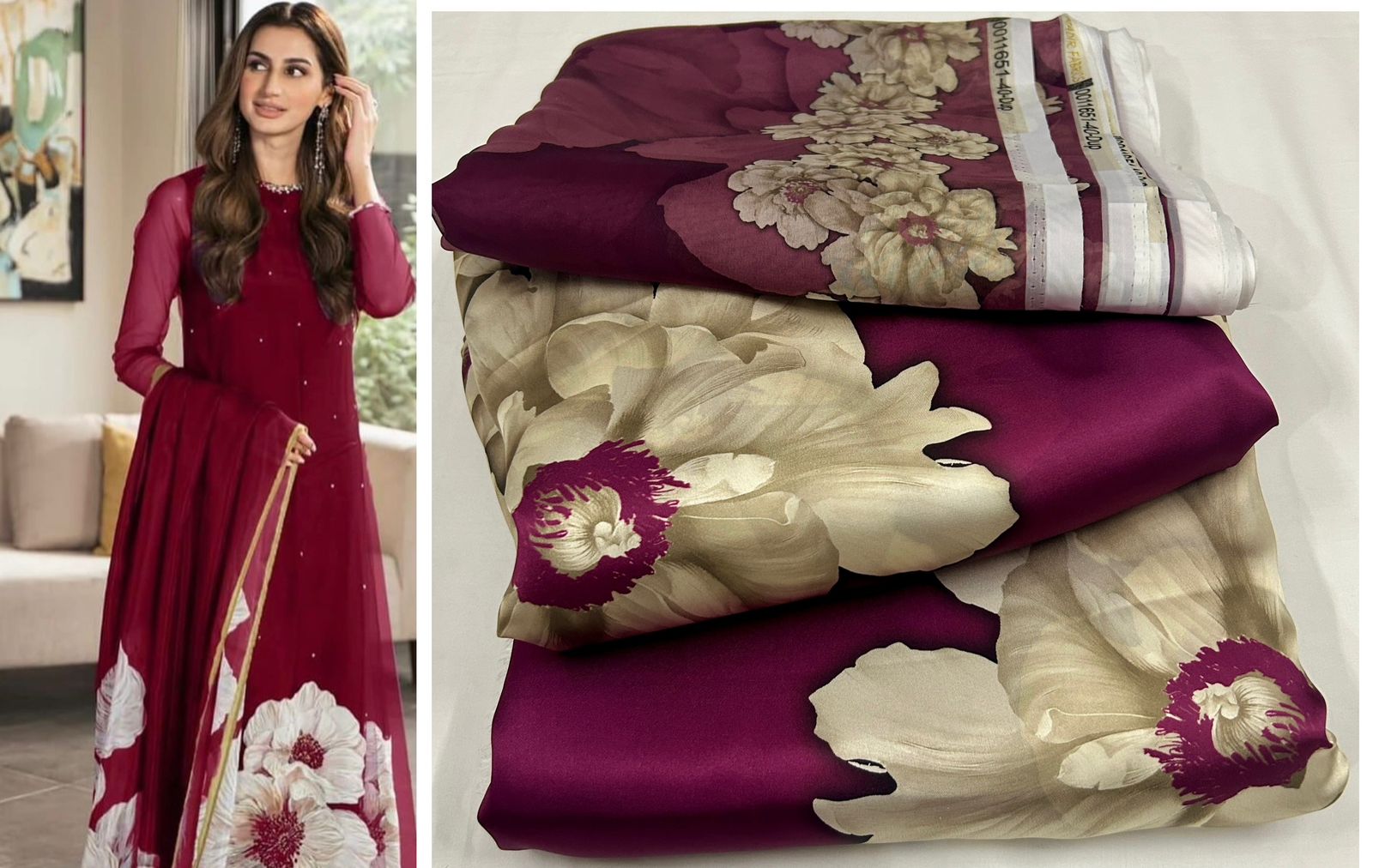 Shamoze Silk Printed 3pc 1