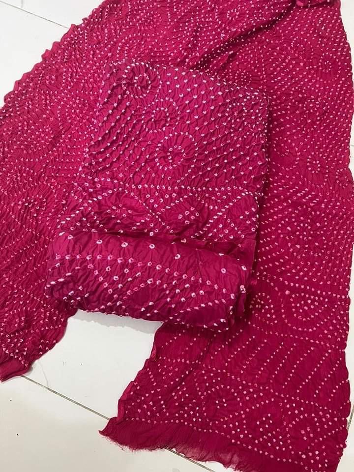 Crinkle Chiffon Chunri 2pc