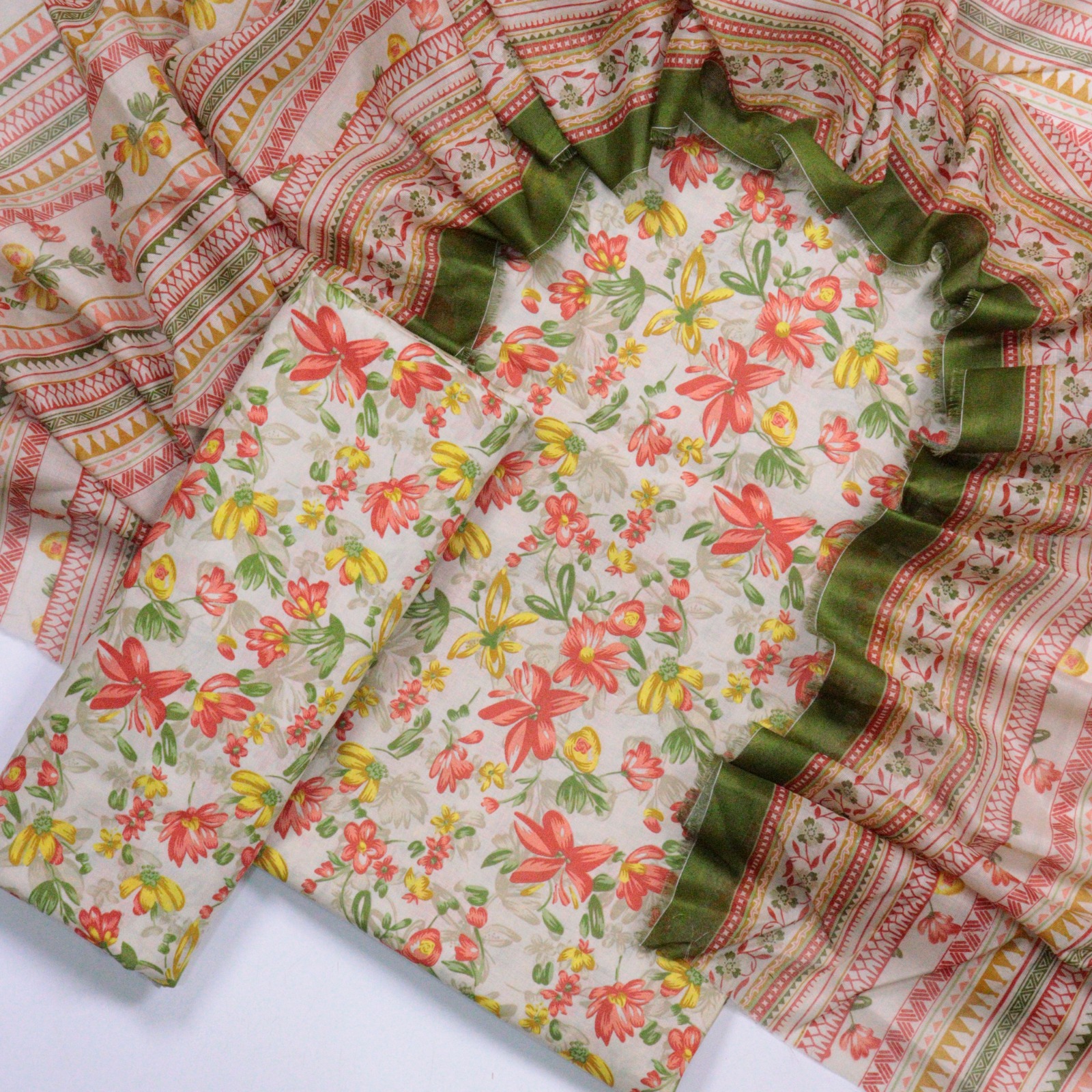 Bin Saeed 3pc Printed Lawn Unstitch 💞