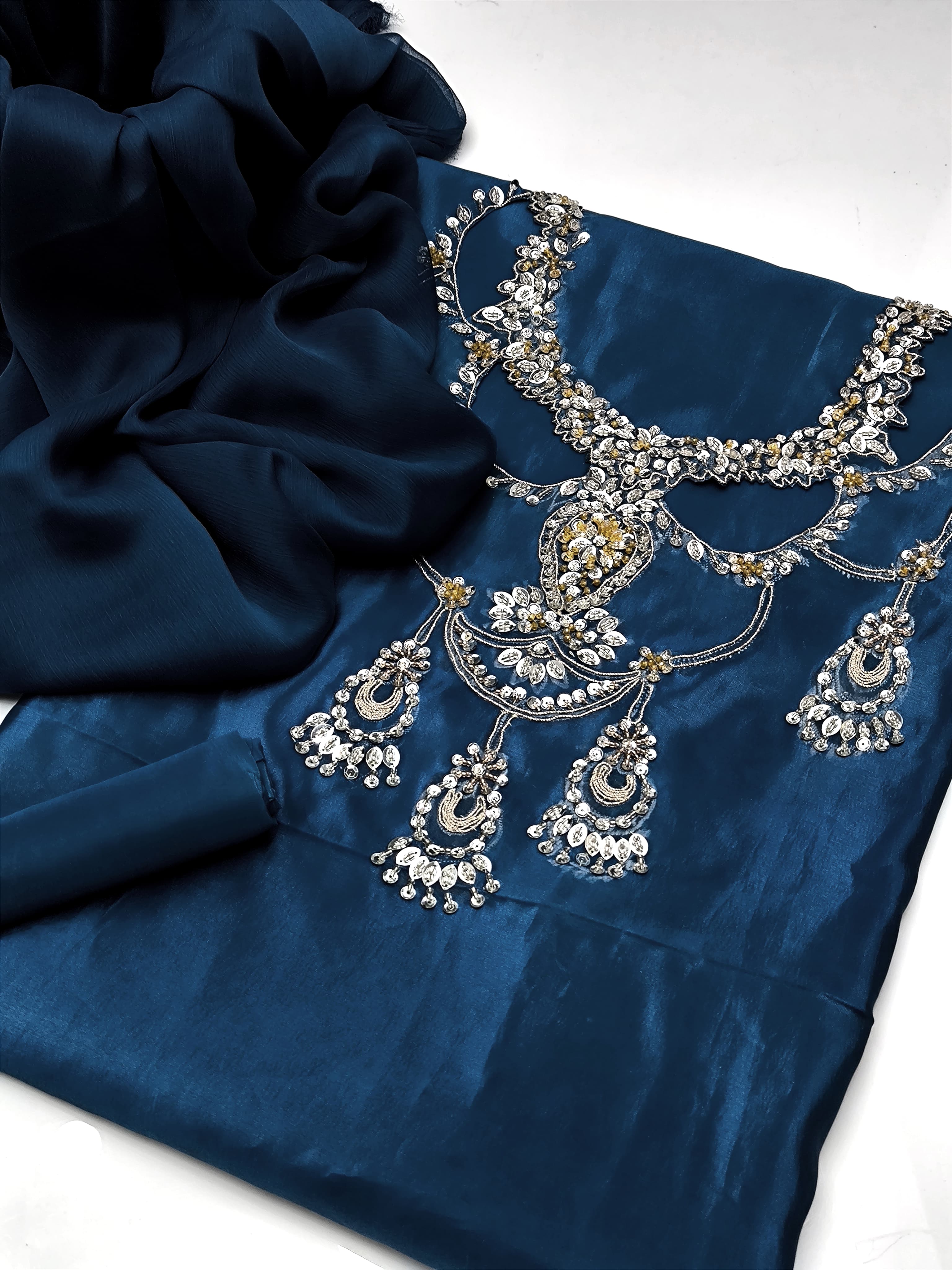 Cutwork Gala Kattan Silk 3pc