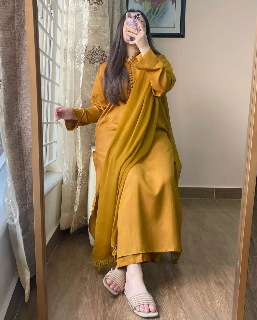Summer Cotton Stitch 3pc Dress 👗