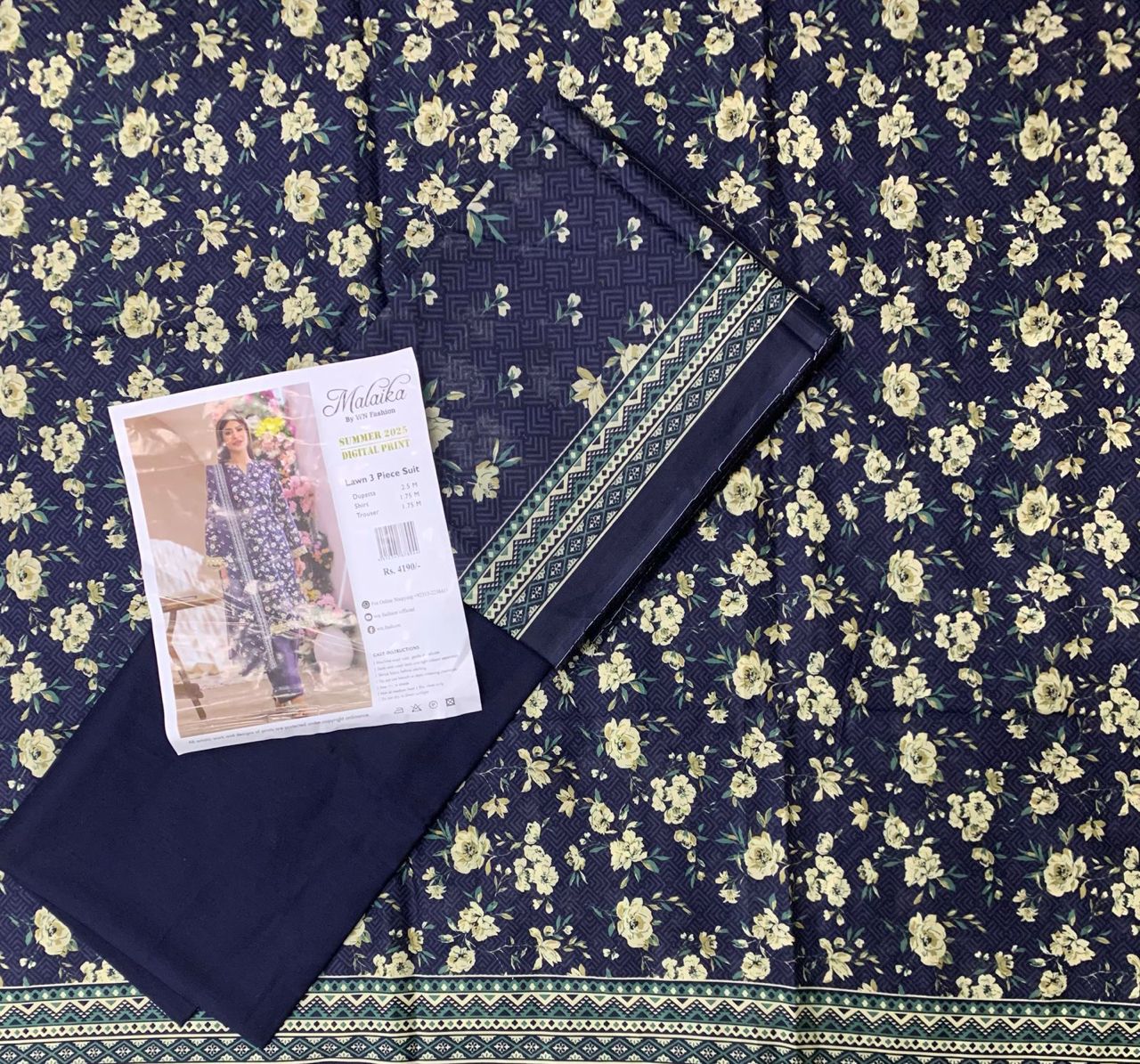 Malaika Lawn 3pc