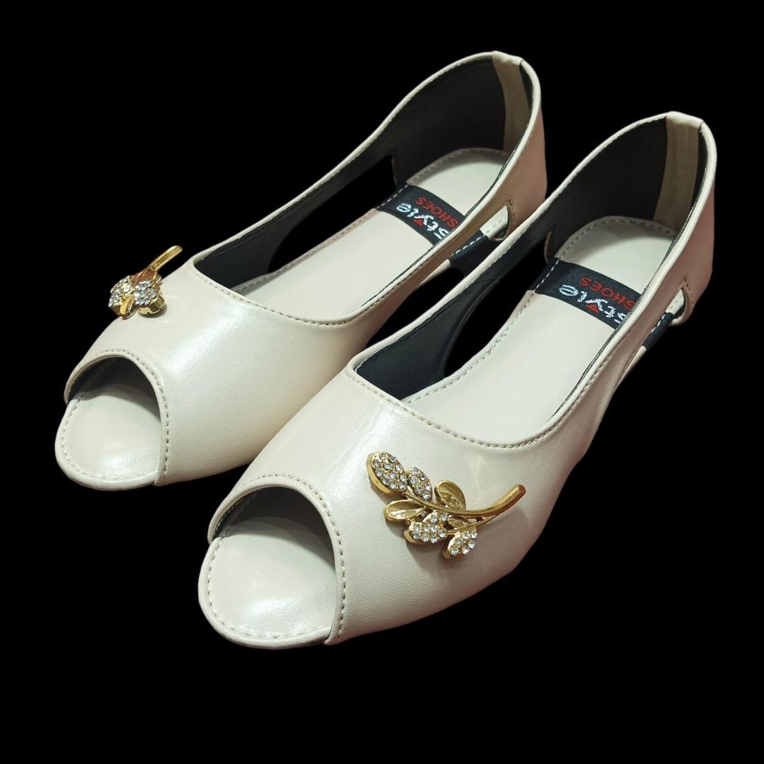 Women's fabric PU casual pumps
